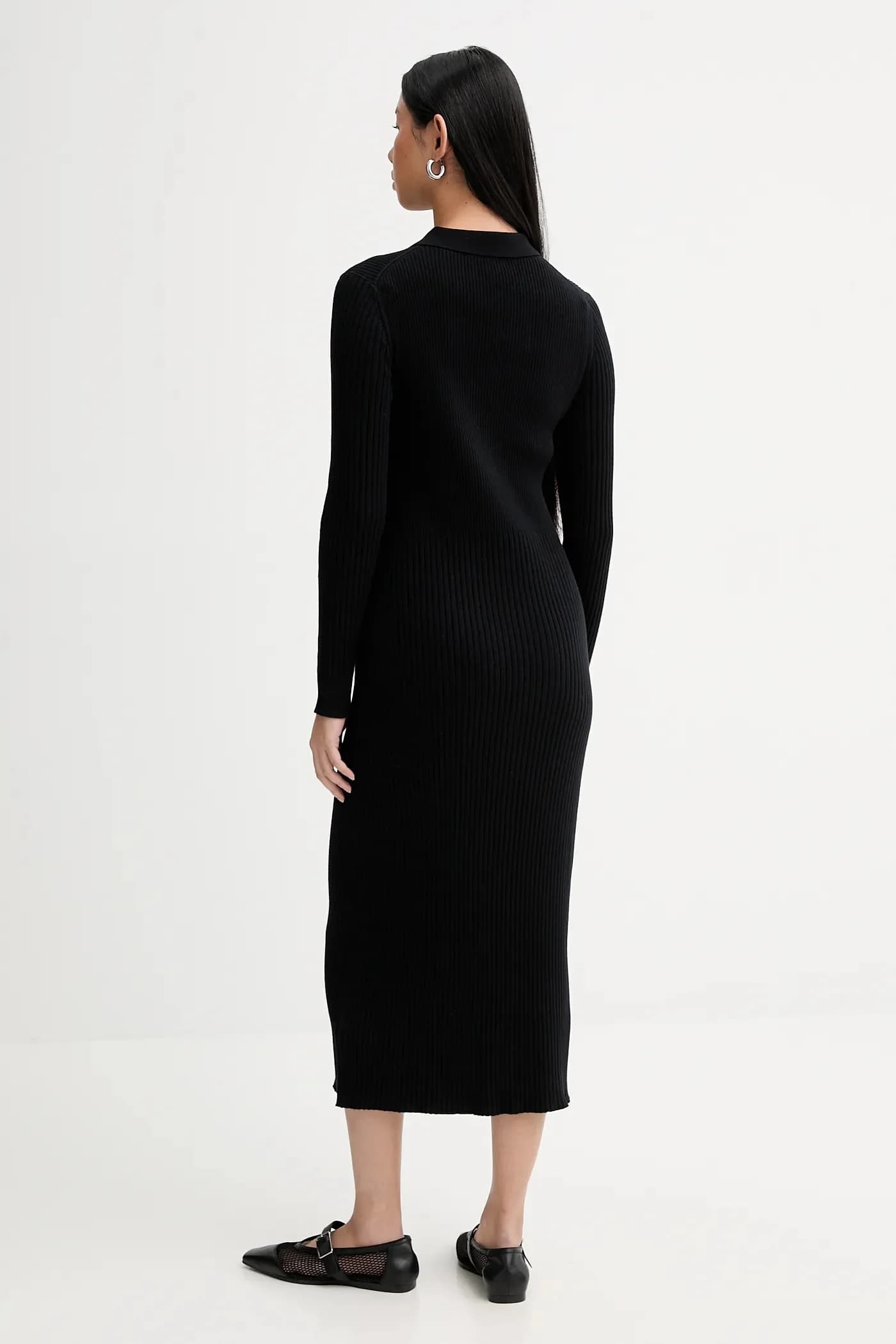 Платье из смесовой шерсти - фото 3