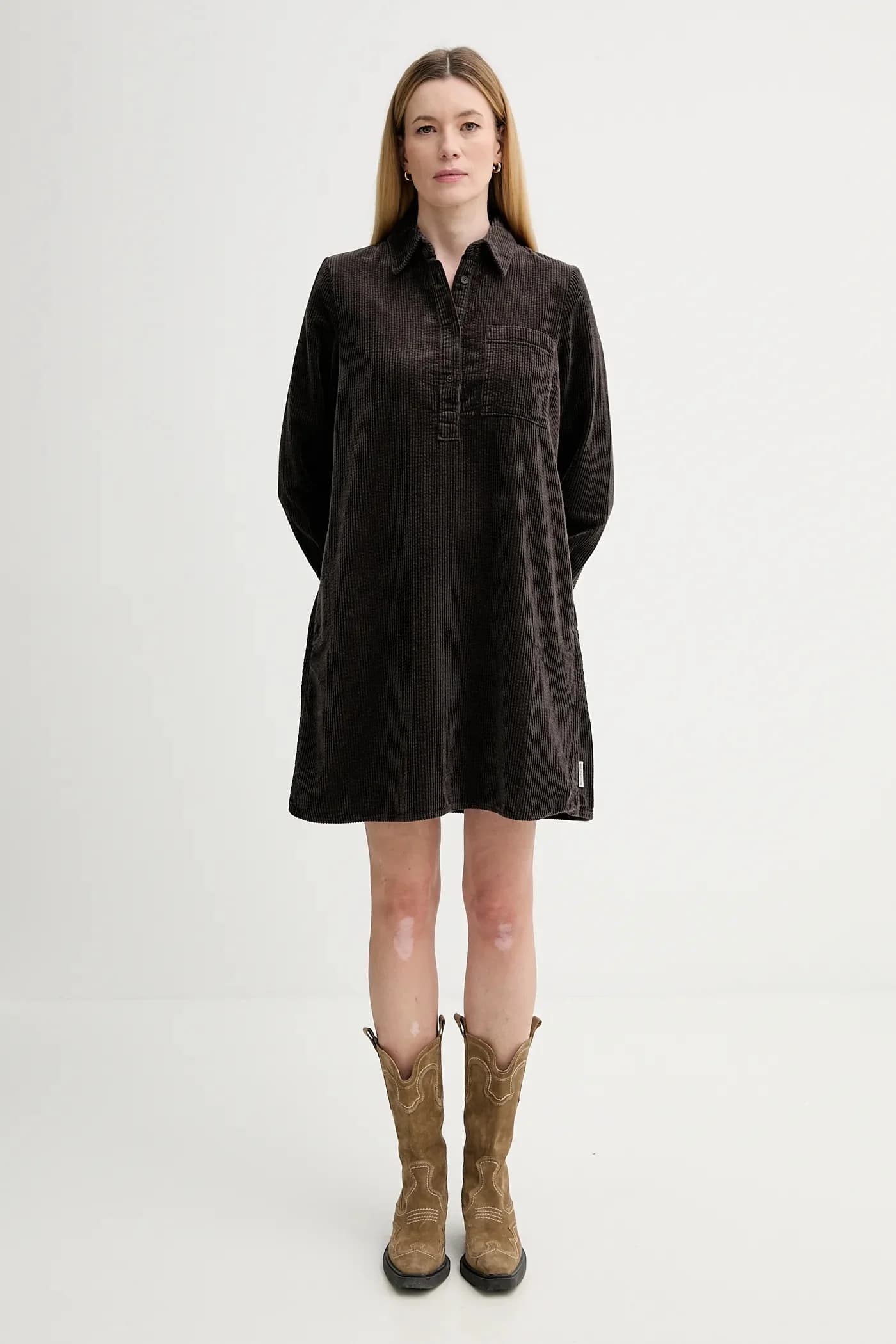 Вельветовое платье - фото 2