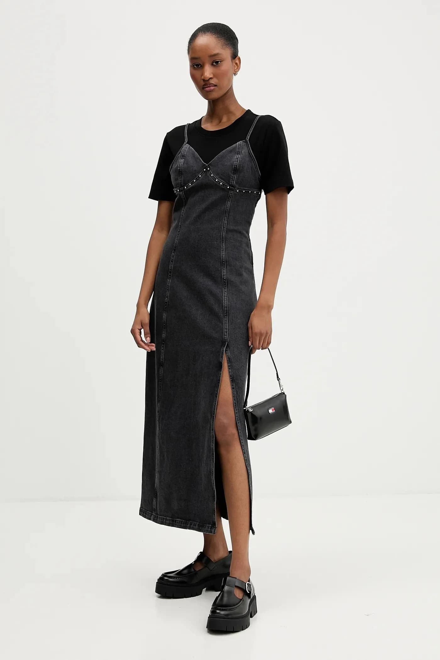 Джинсовое платье - фото 2