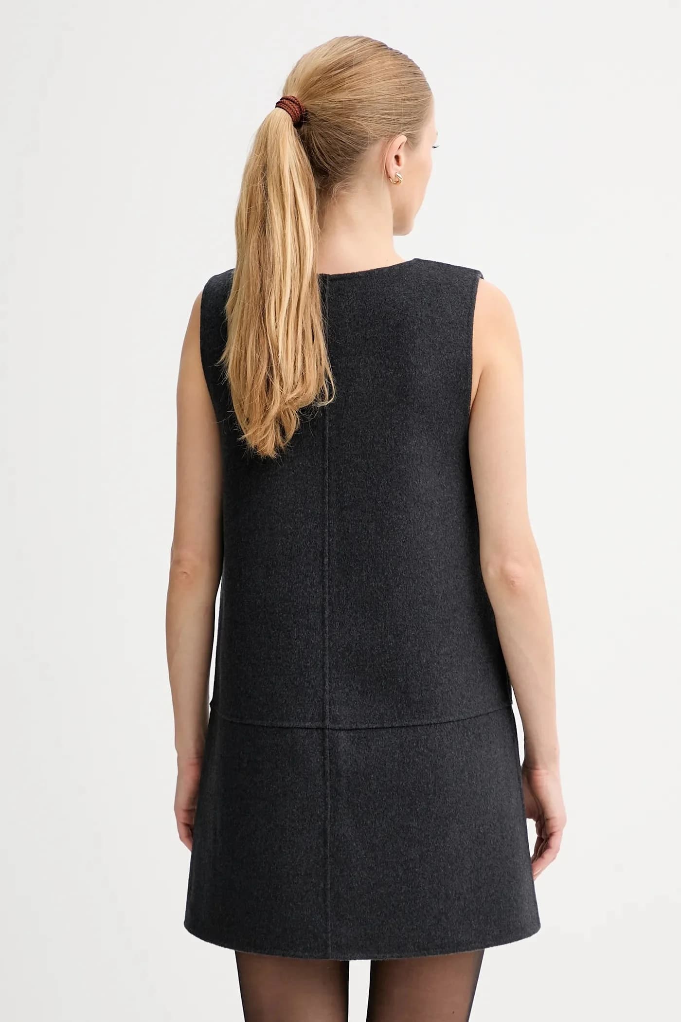 Платье из смесовой шерсти - фото 3