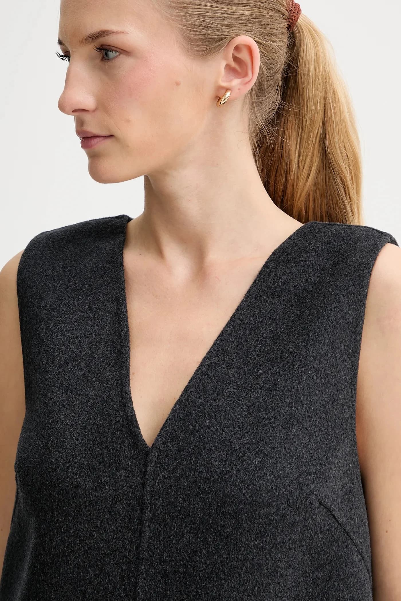 Платье из смесовой шерсти - фото 4