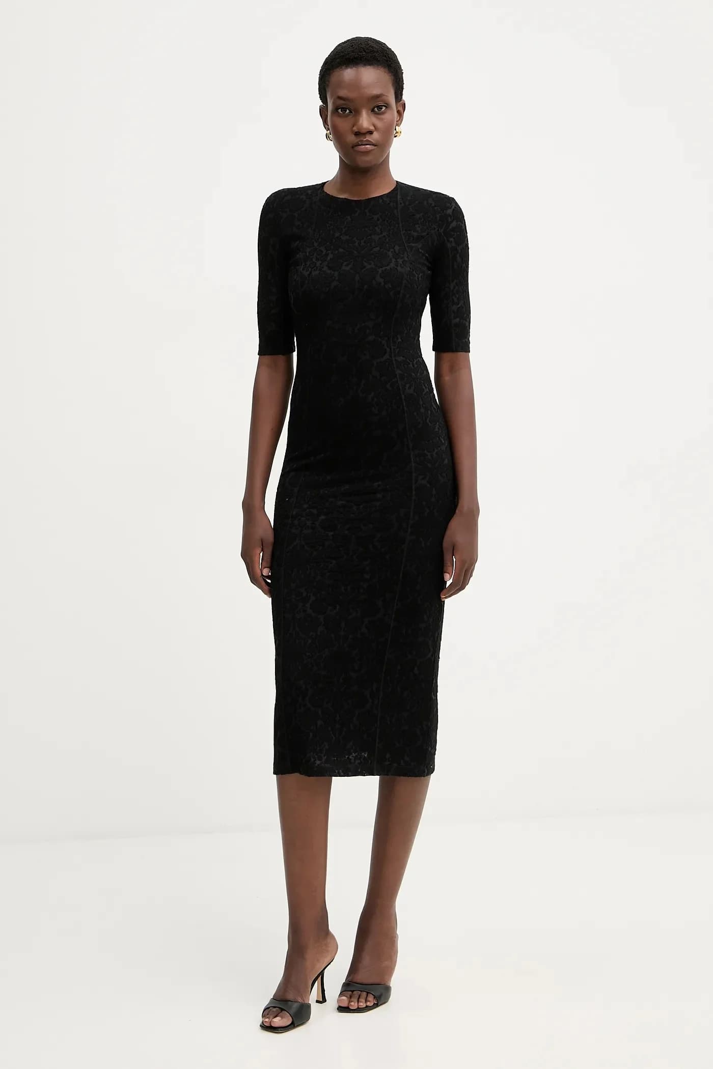 Платье из смесовой шерсти