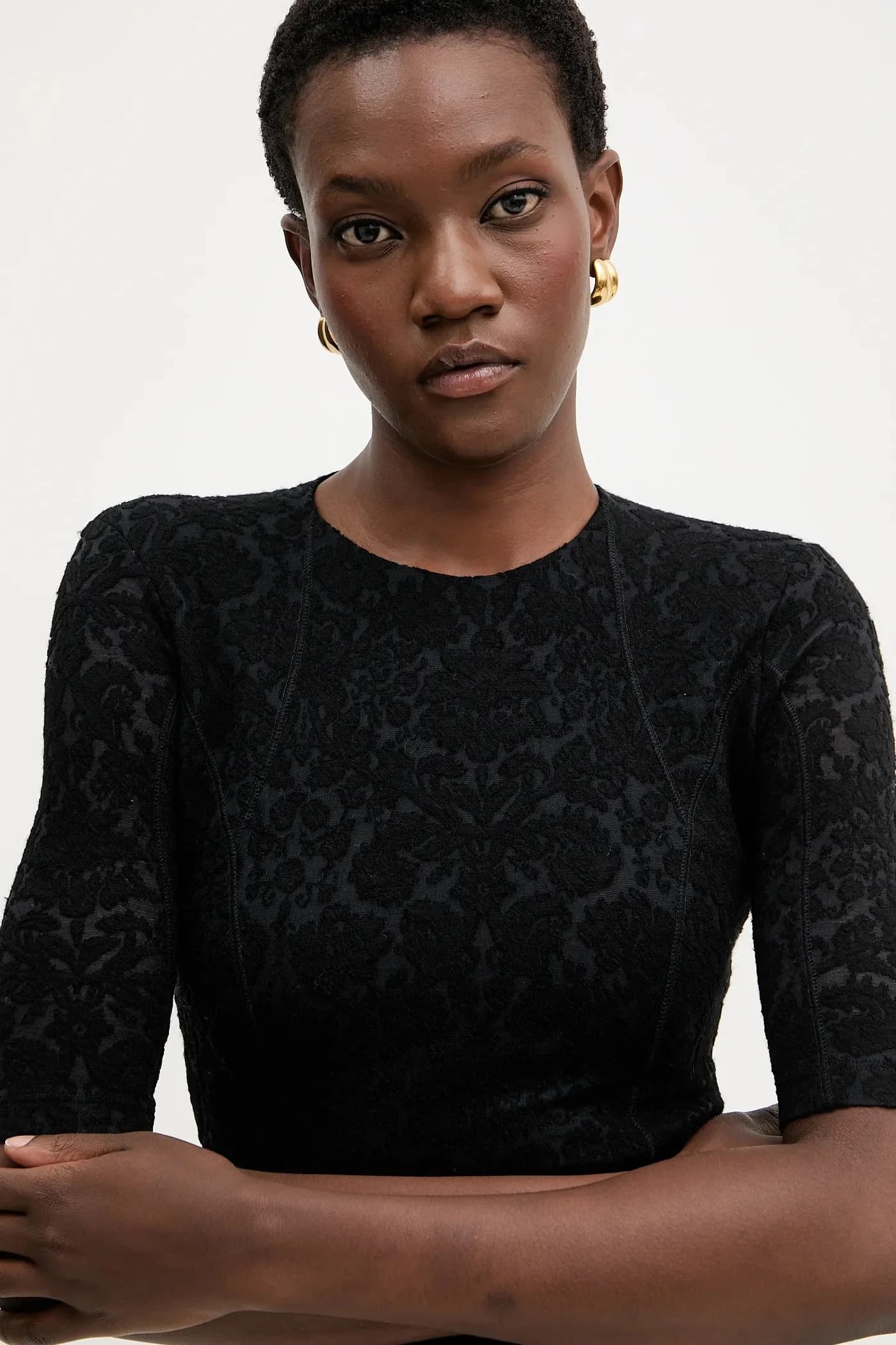 Платье из смесовой шерсти - фото 4