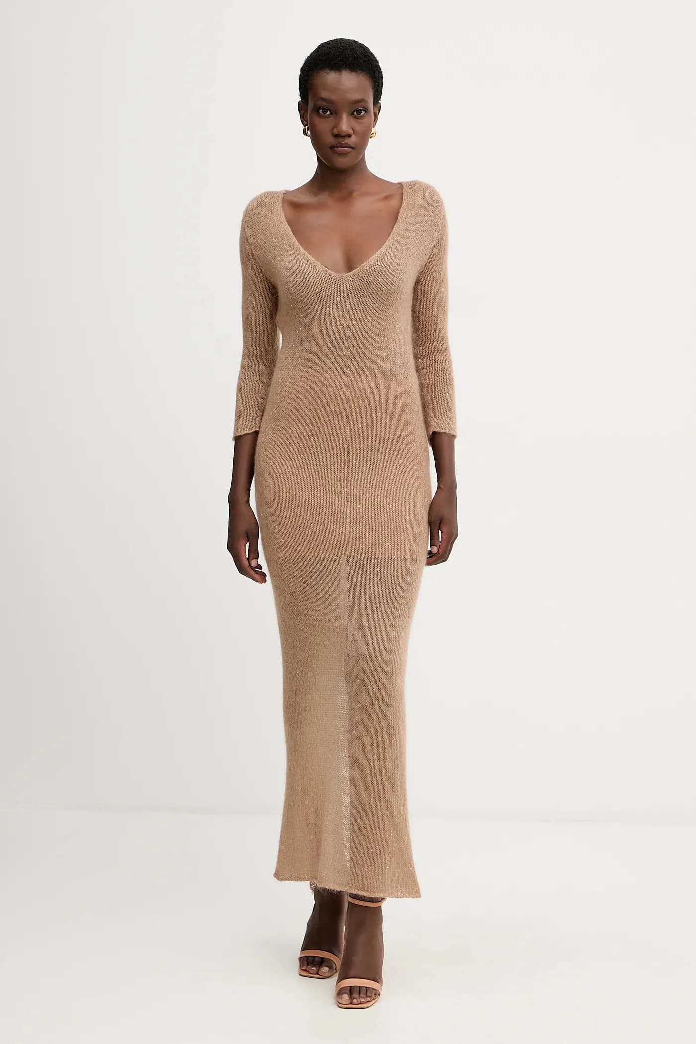 Платье из смесовой шерсти