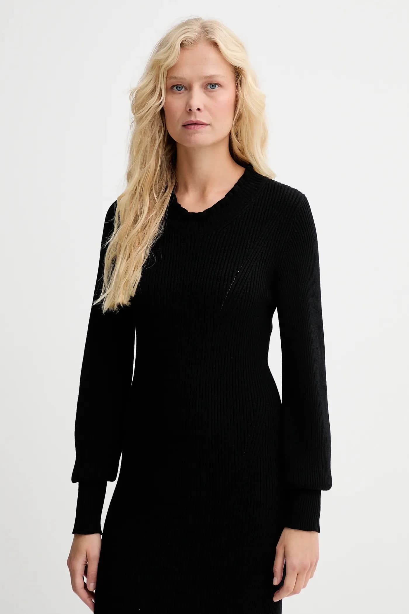 Платье из смесовой шерсти - фото 2