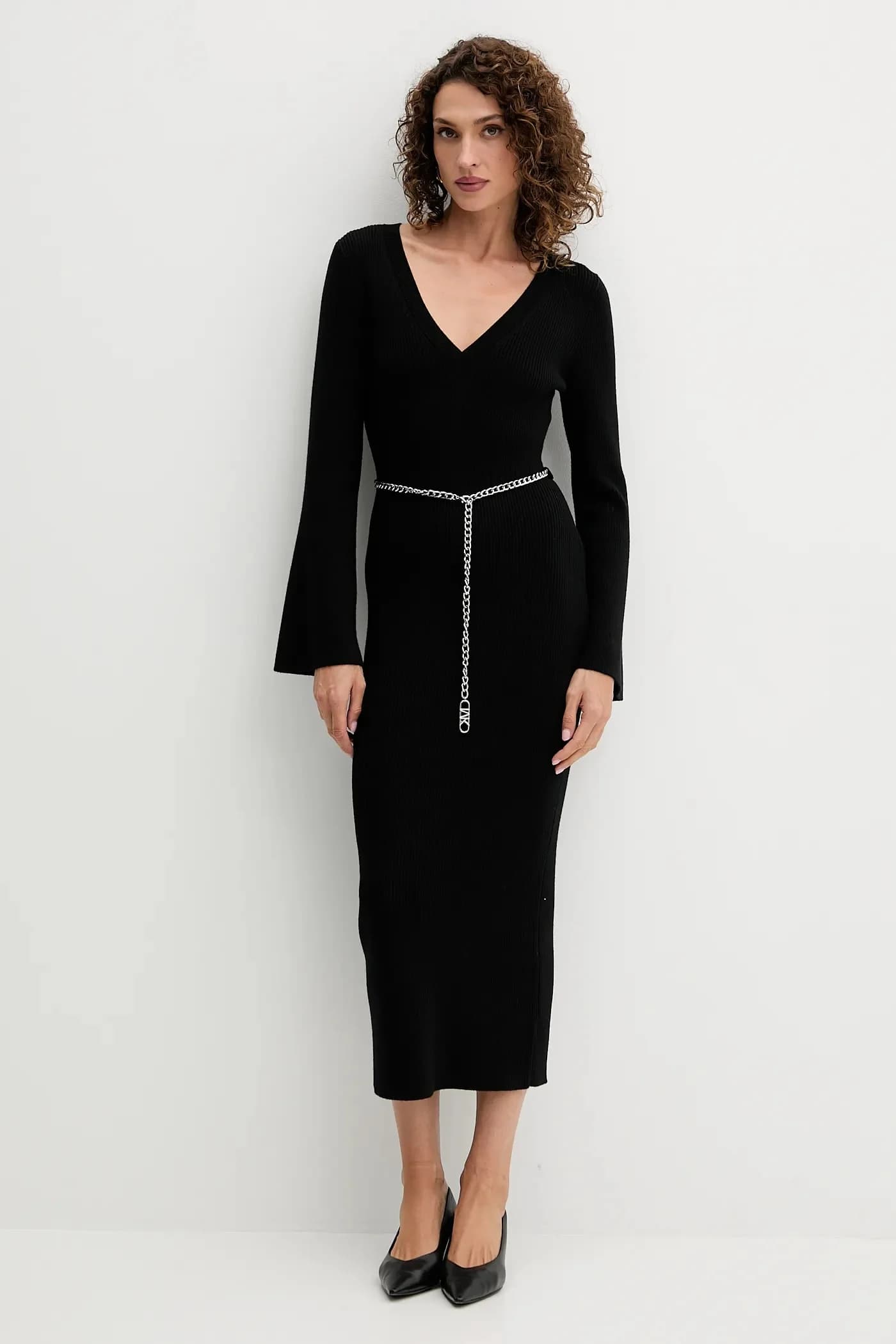 Платье из смесовой шерсти - фото 2