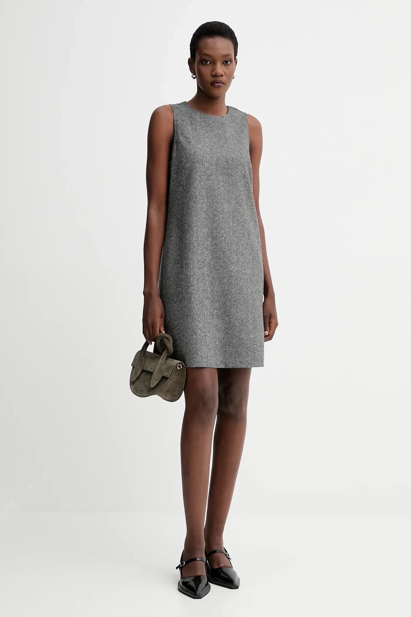 Платье из смесовой шерсти - фото 2