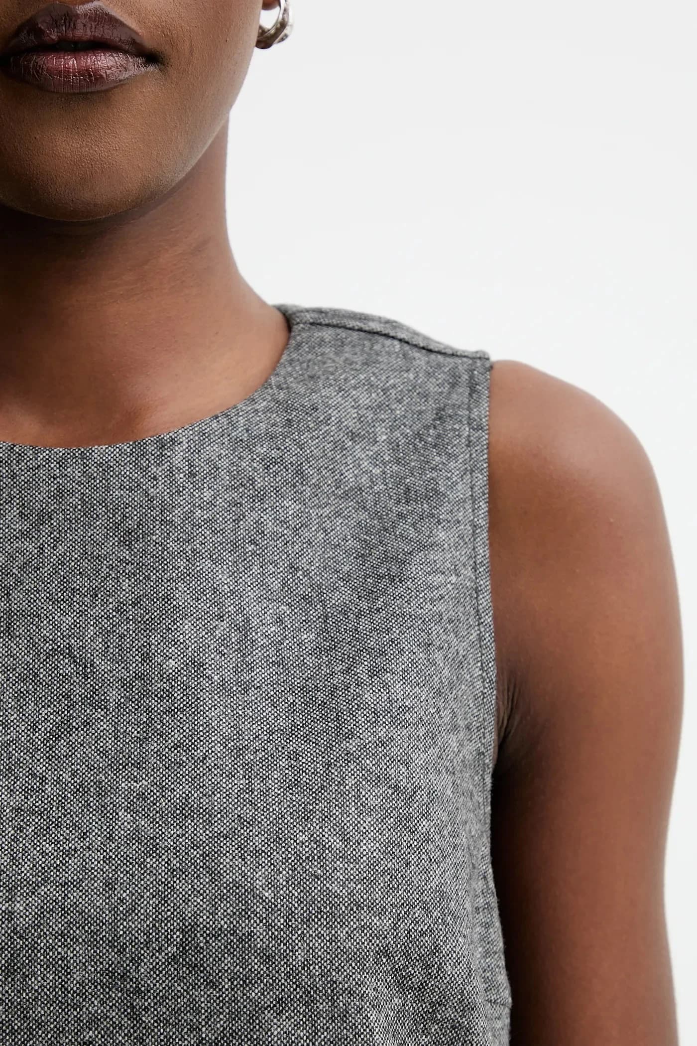 Платье из смесовой шерсти - фото 5