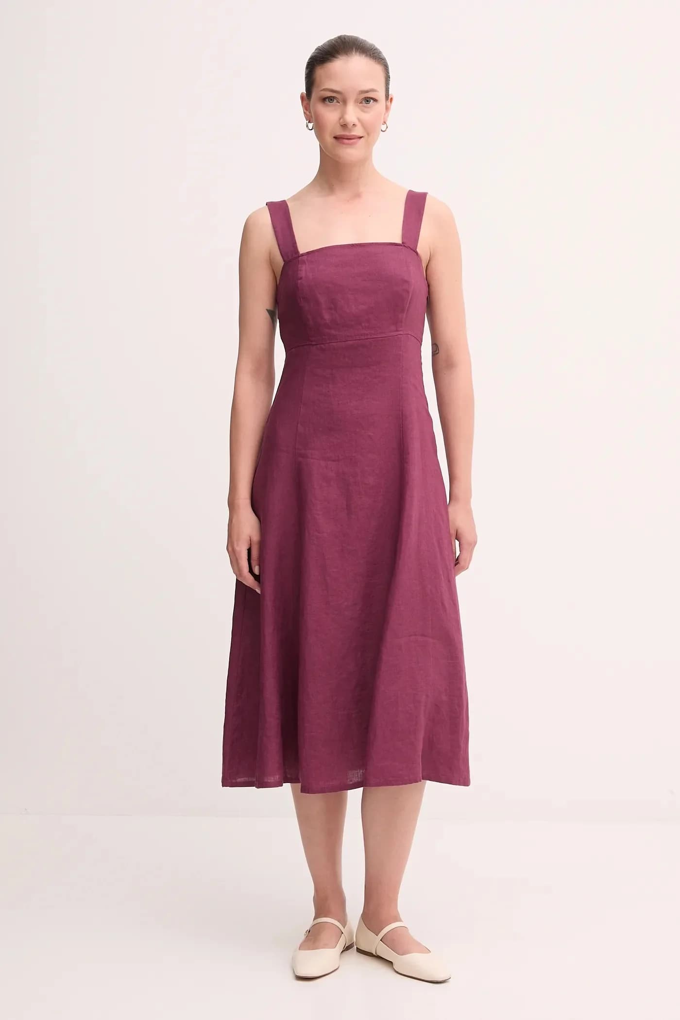 Льняное платье - фото 4