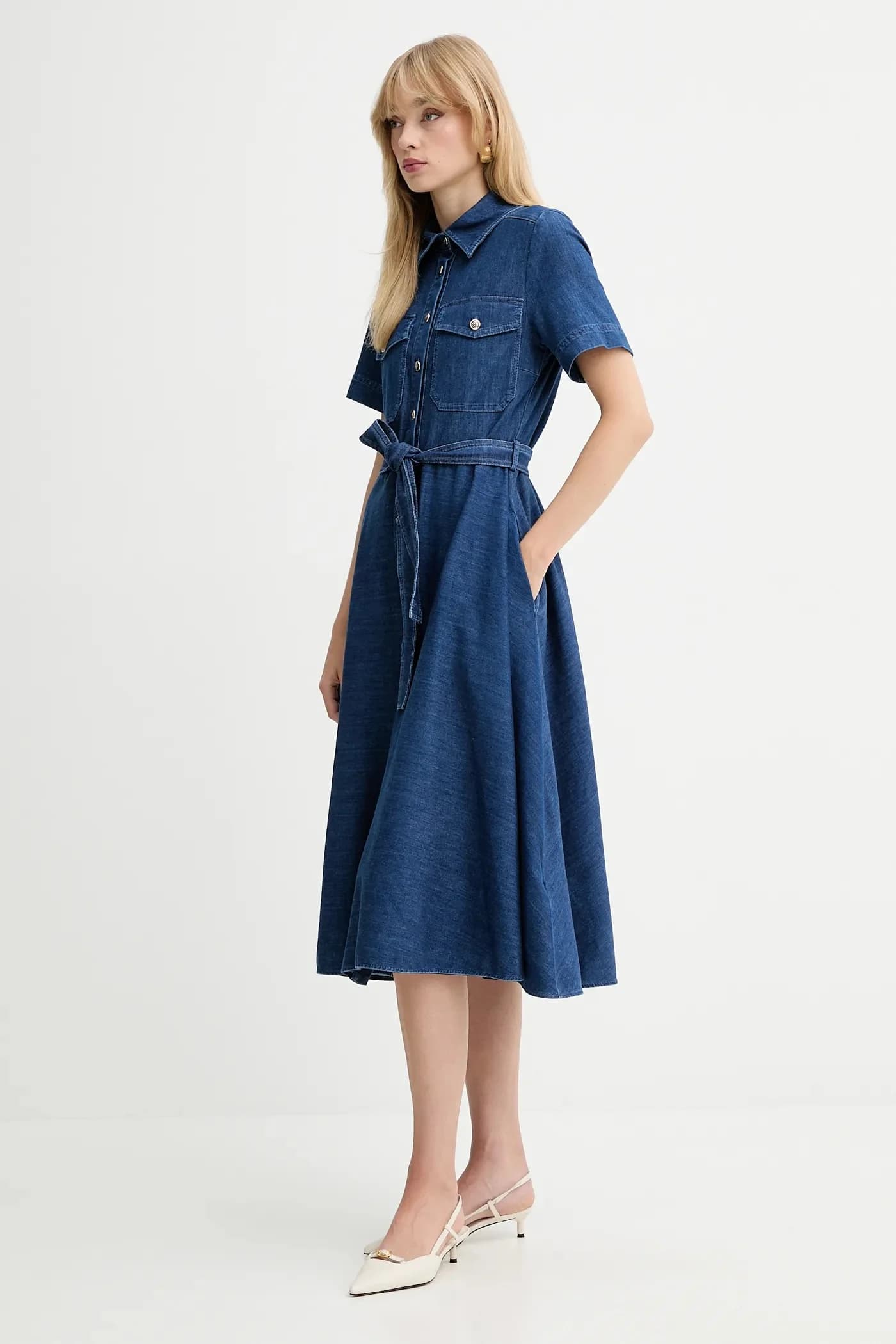 Джинсовое платье - фото 2