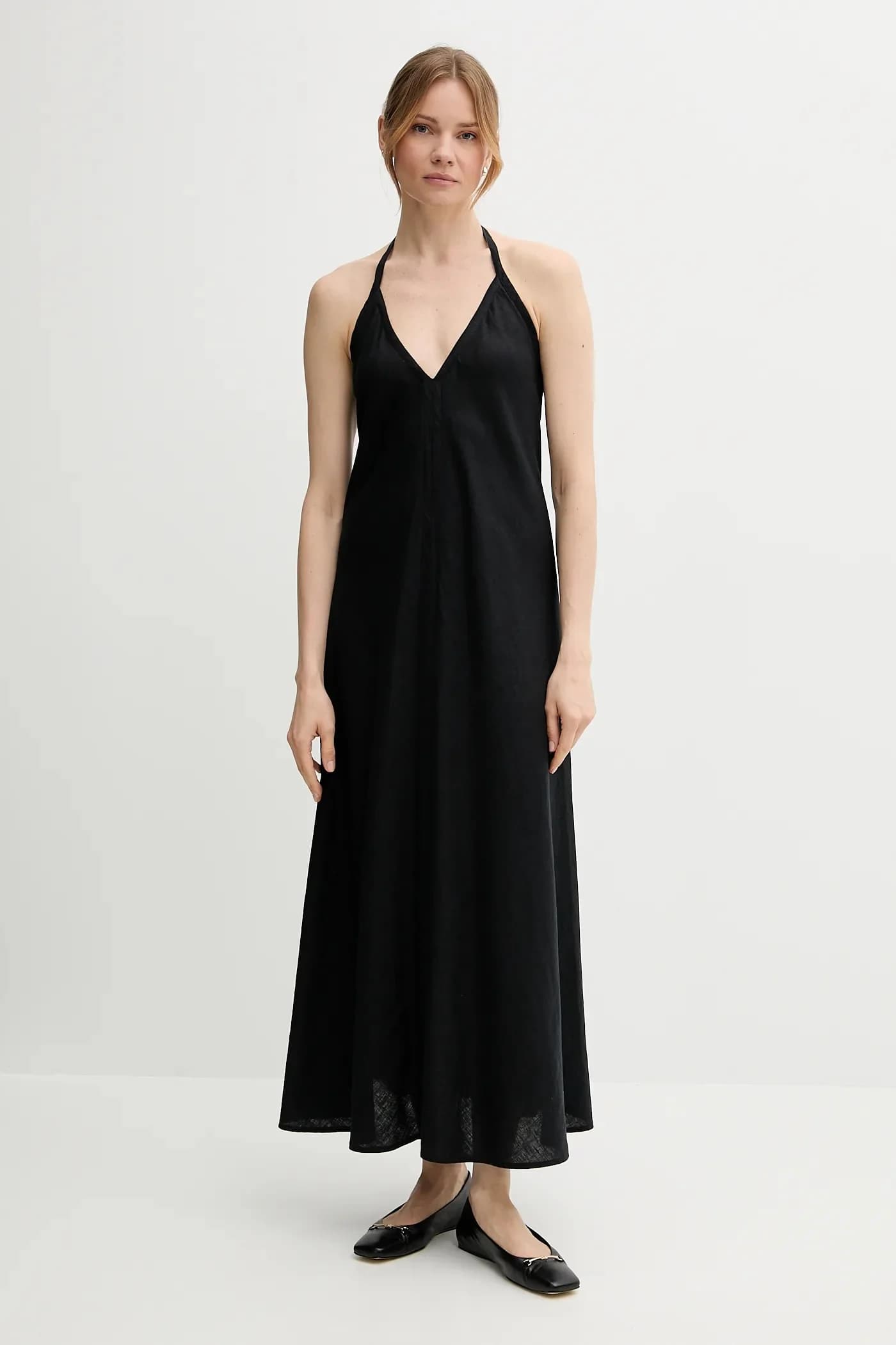 Льняное платье