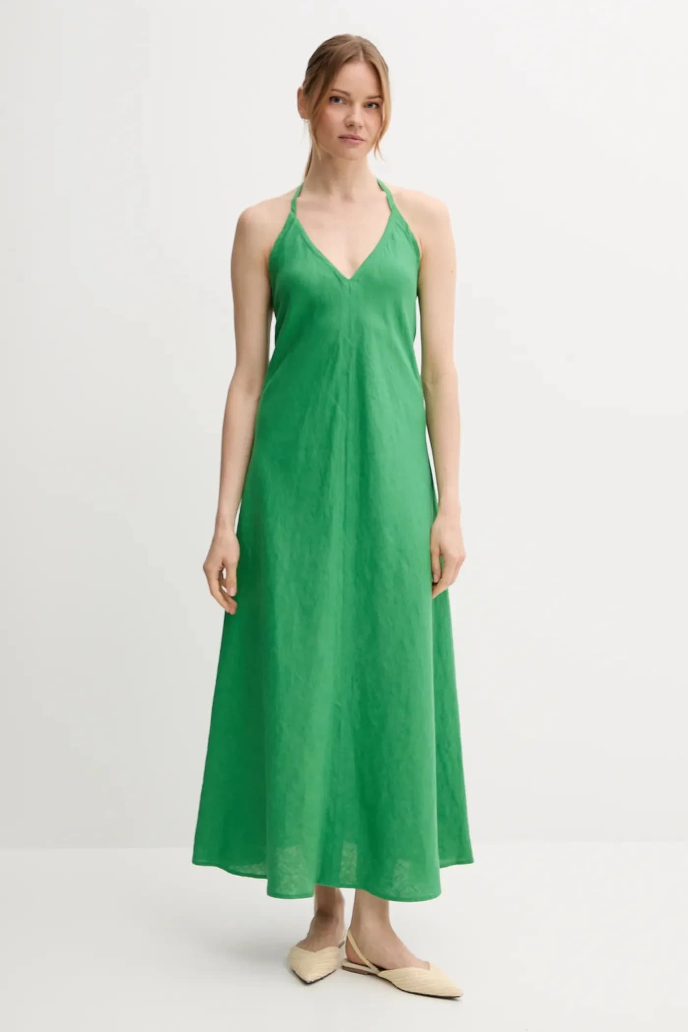 Льняное платье