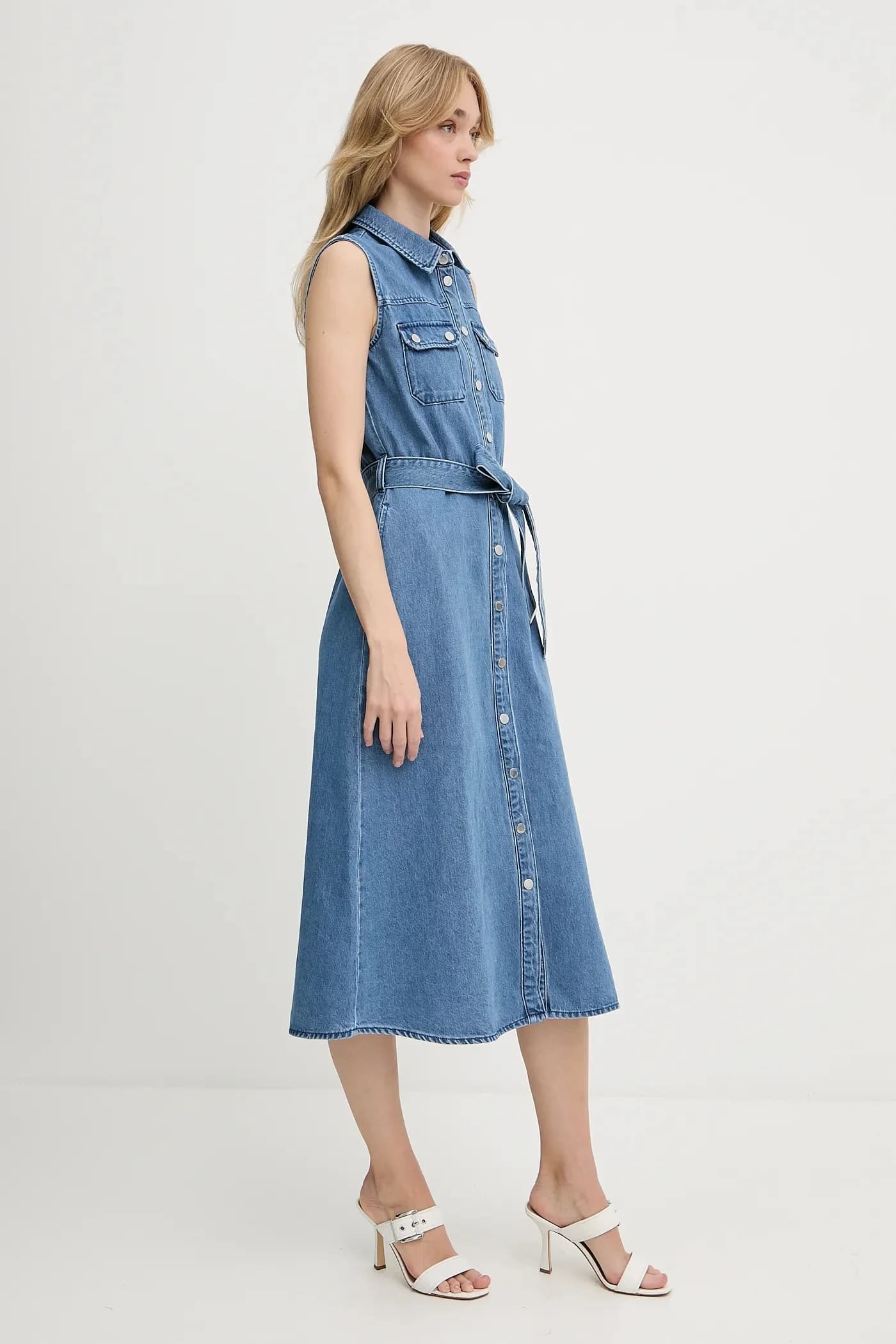 Джинсовое платье - фото 2