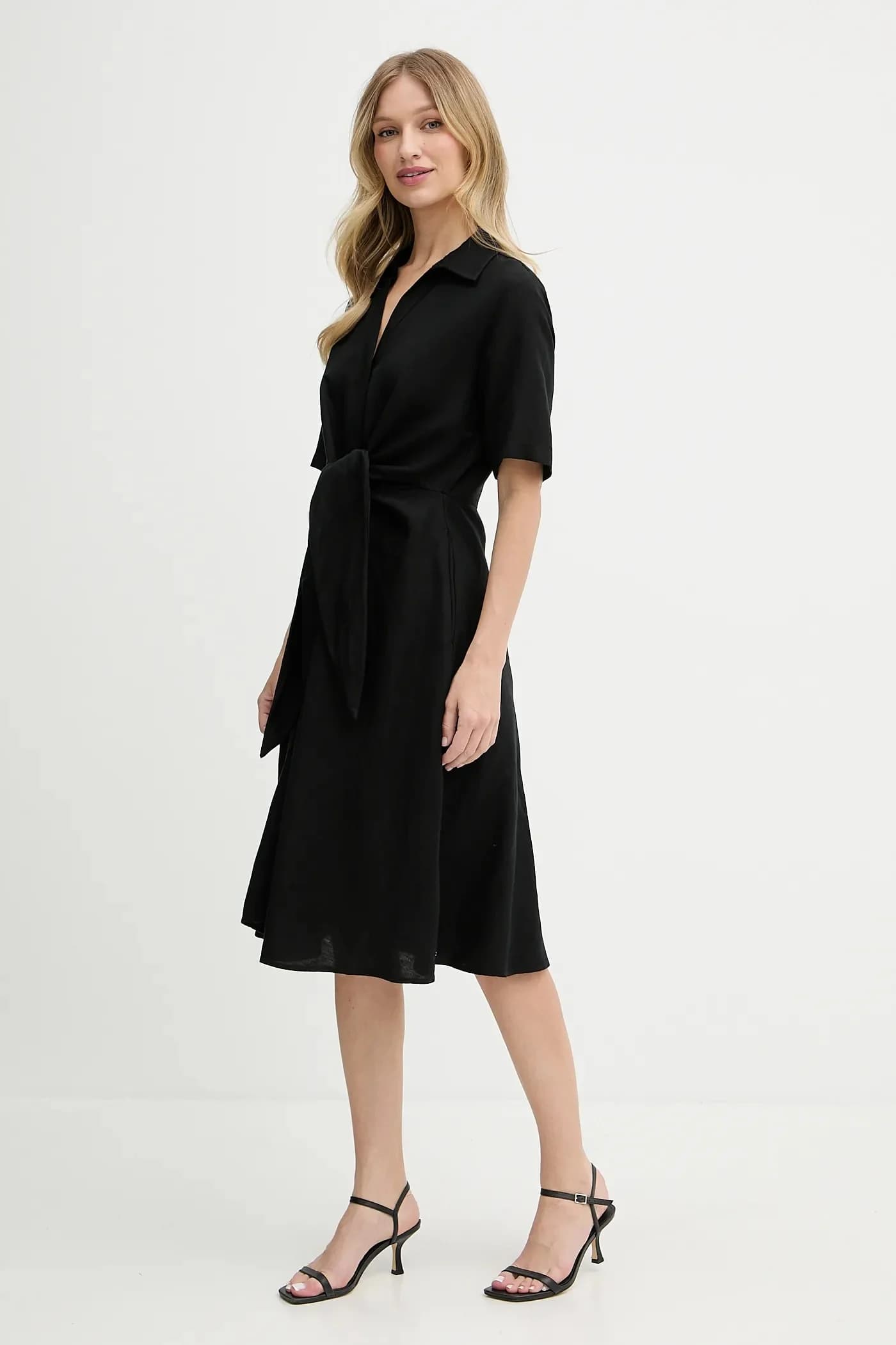 Льняное платье - фото 3