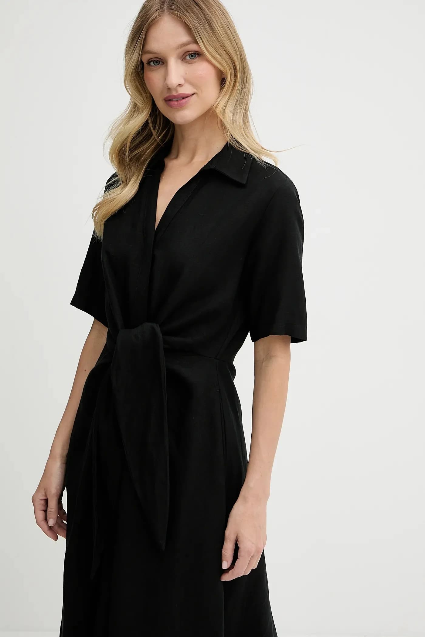 Льняное платье - фото 4