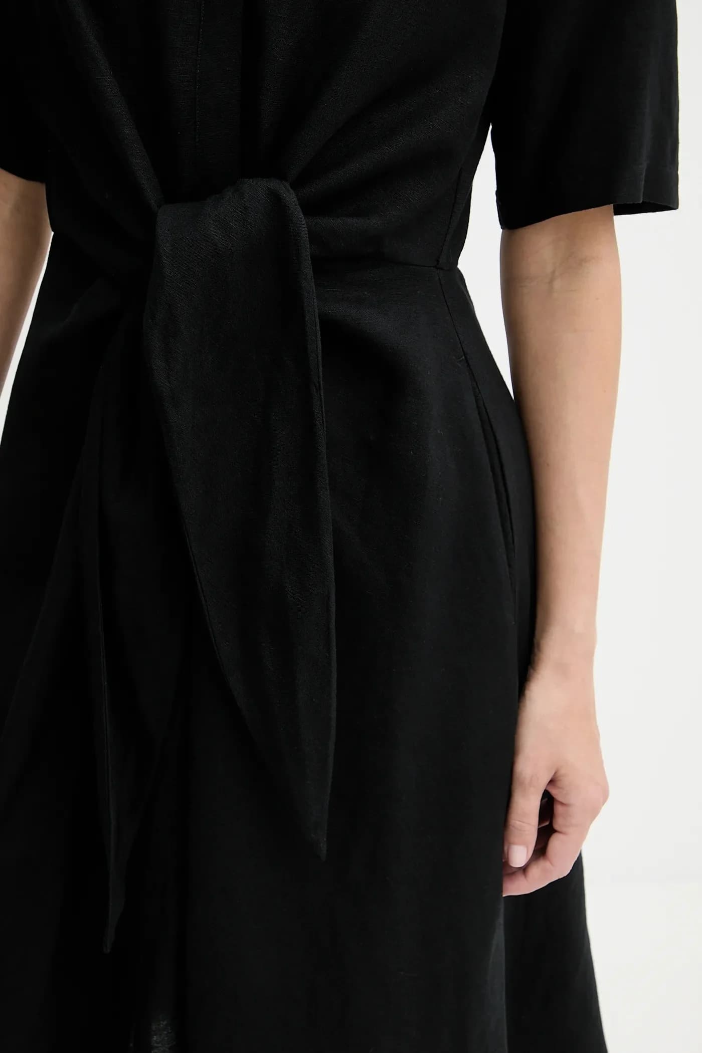 Льняное платье - фото 5