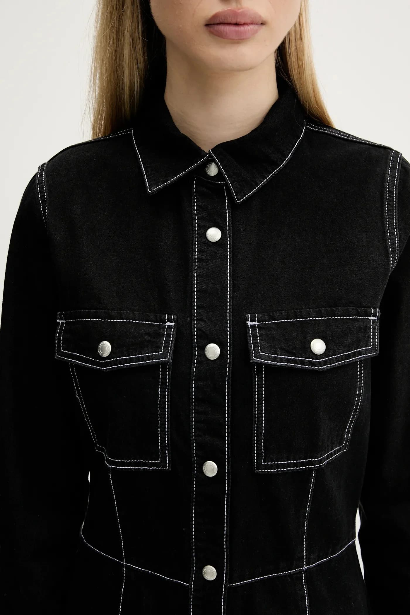 Джинсовое платье - фото 5