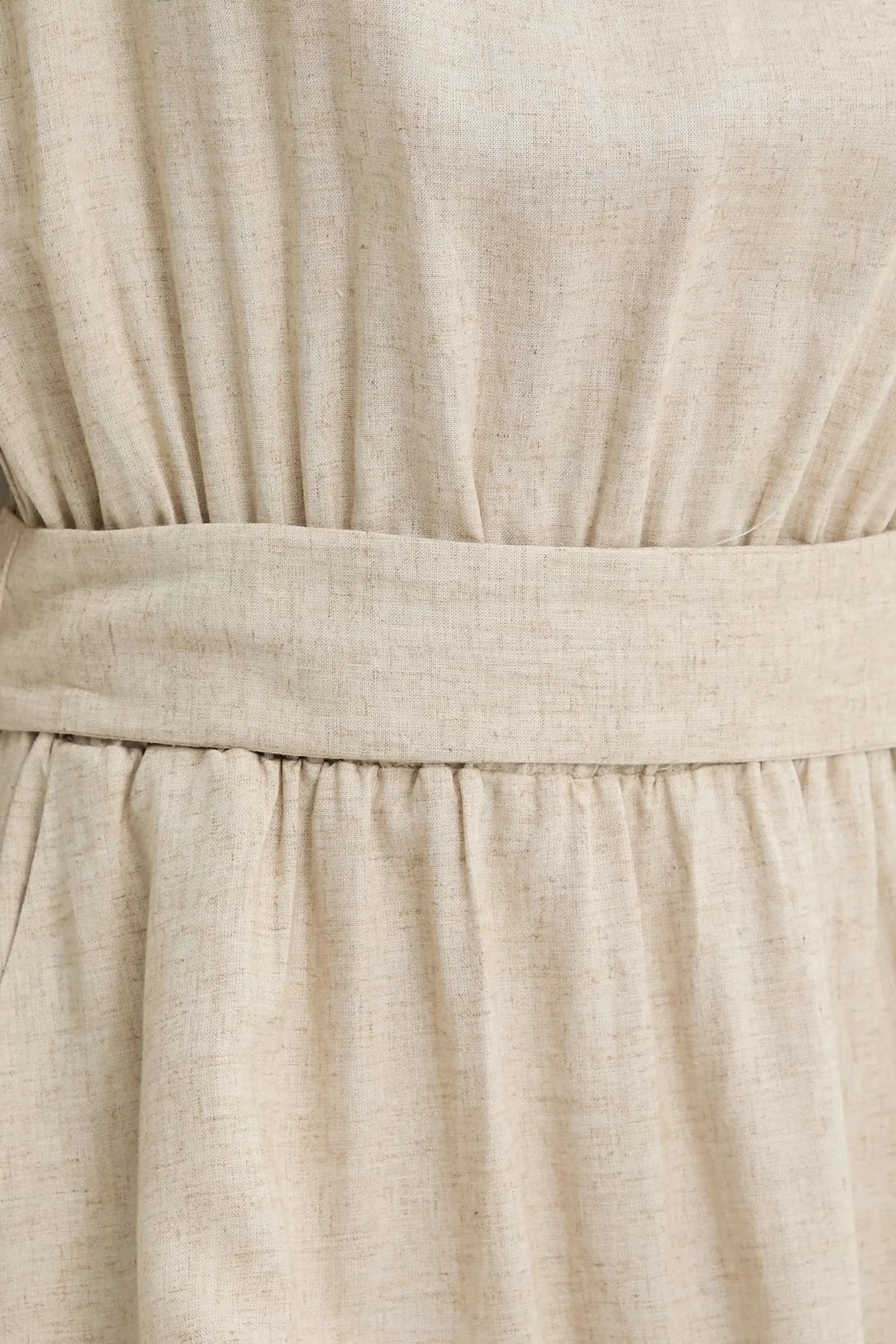 Платье из смесового льна - фото 5