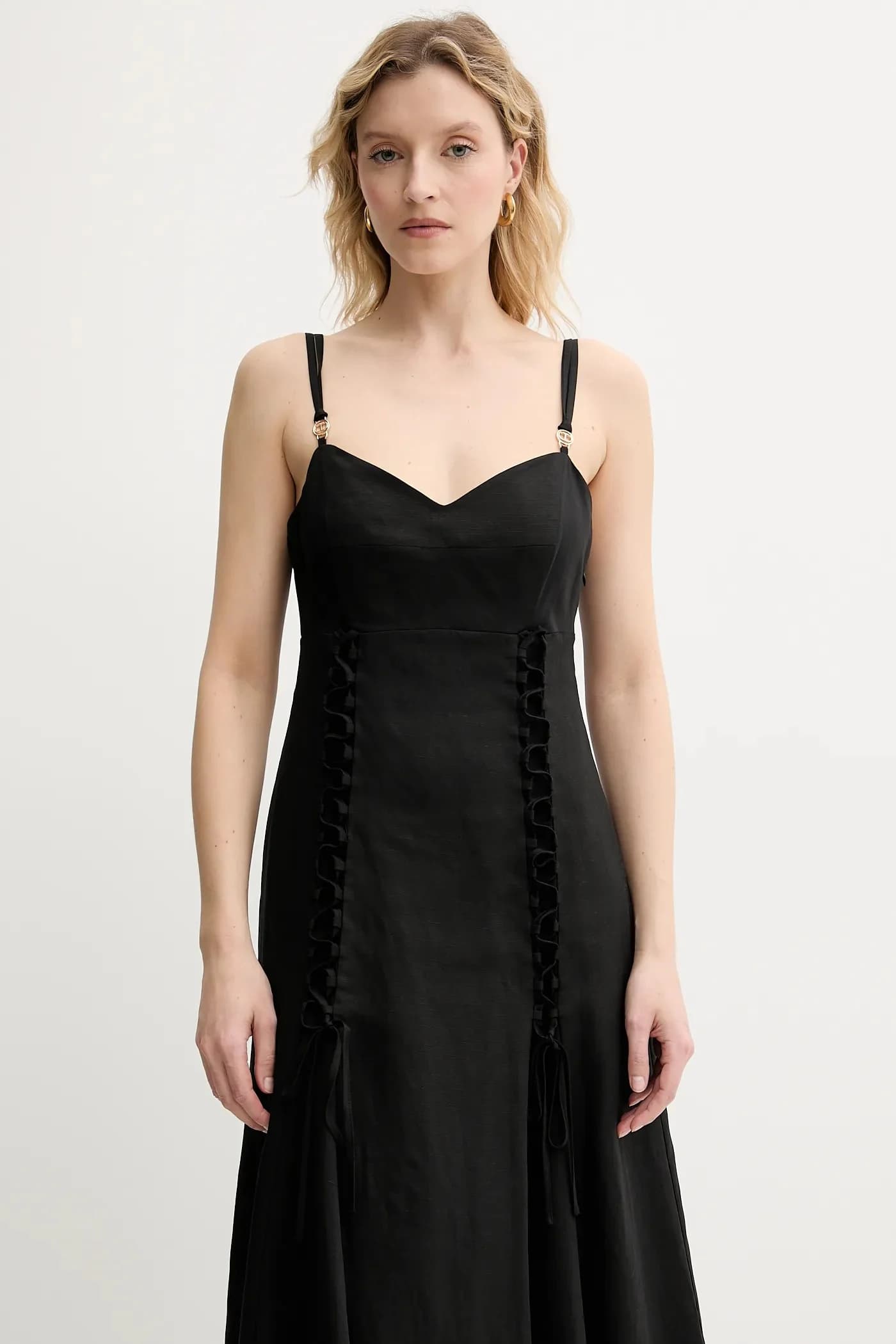 Платье из смесового льна - фото 4