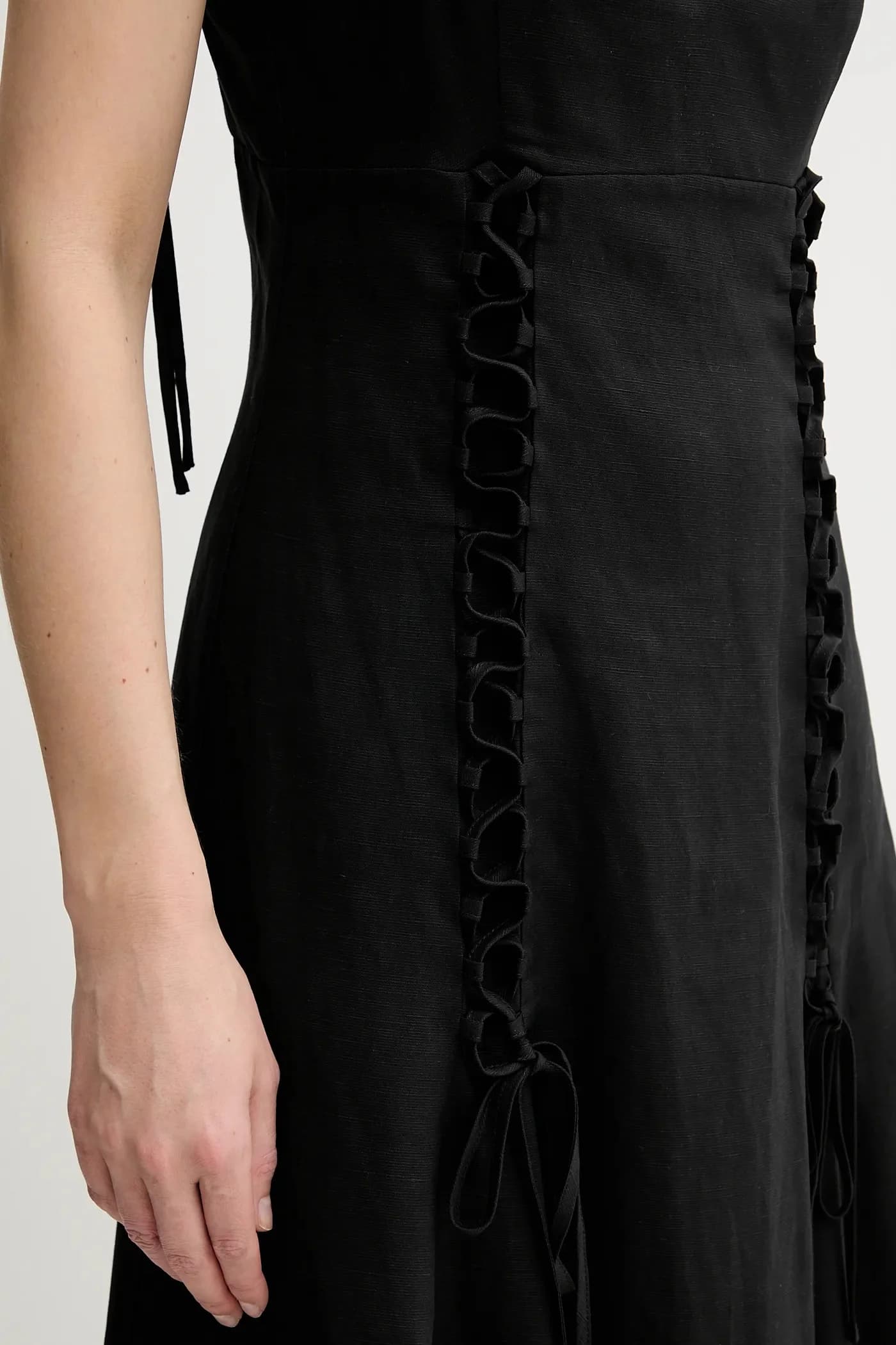 Платье из смесового льна - фото 5