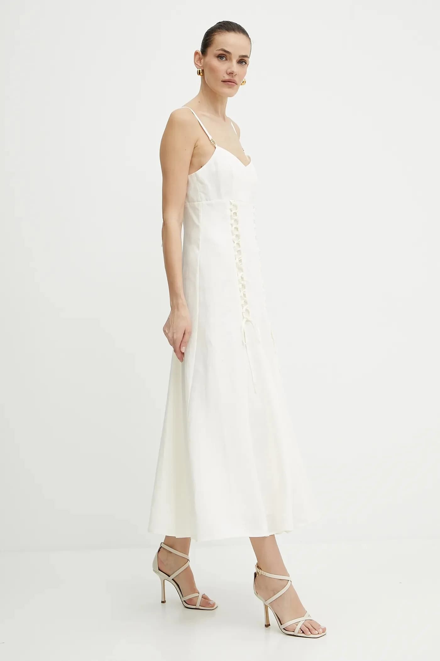 Платье из смесового льна - фото 2