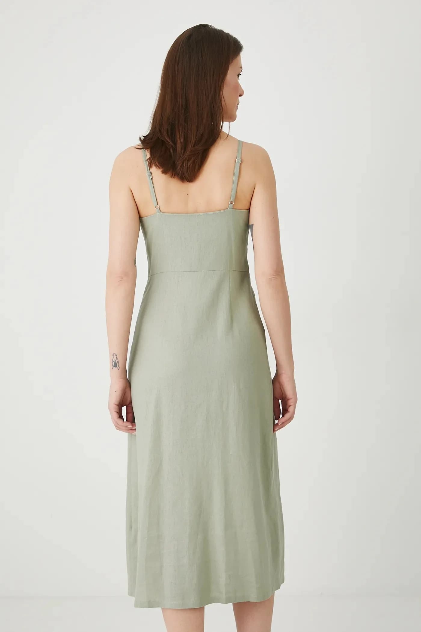 Льняное платье - фото 2