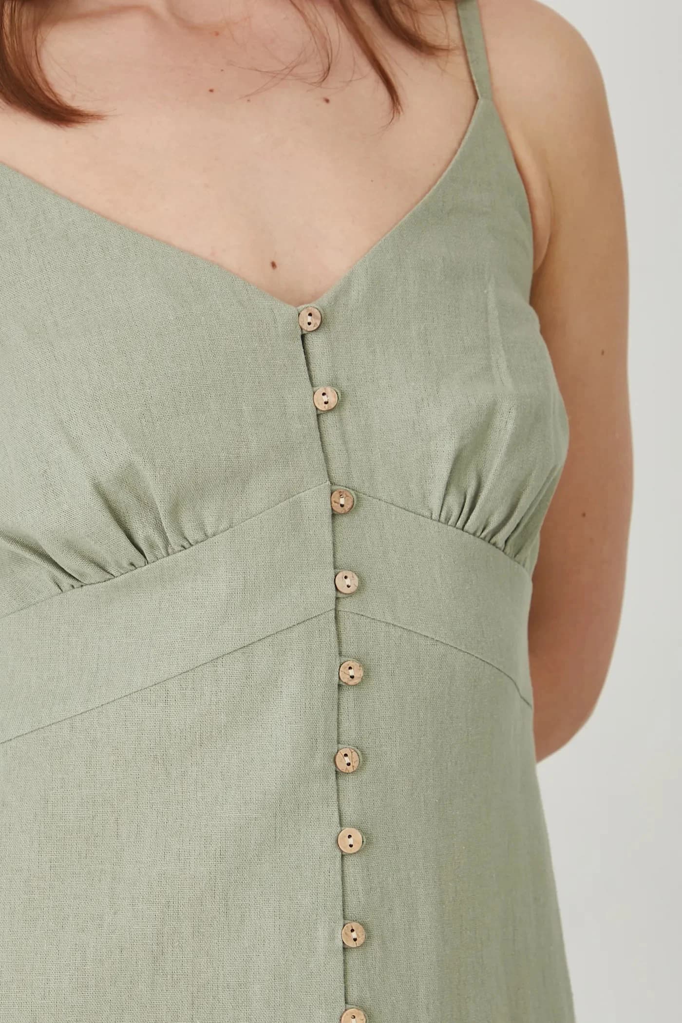 Льняное платье - фото 4