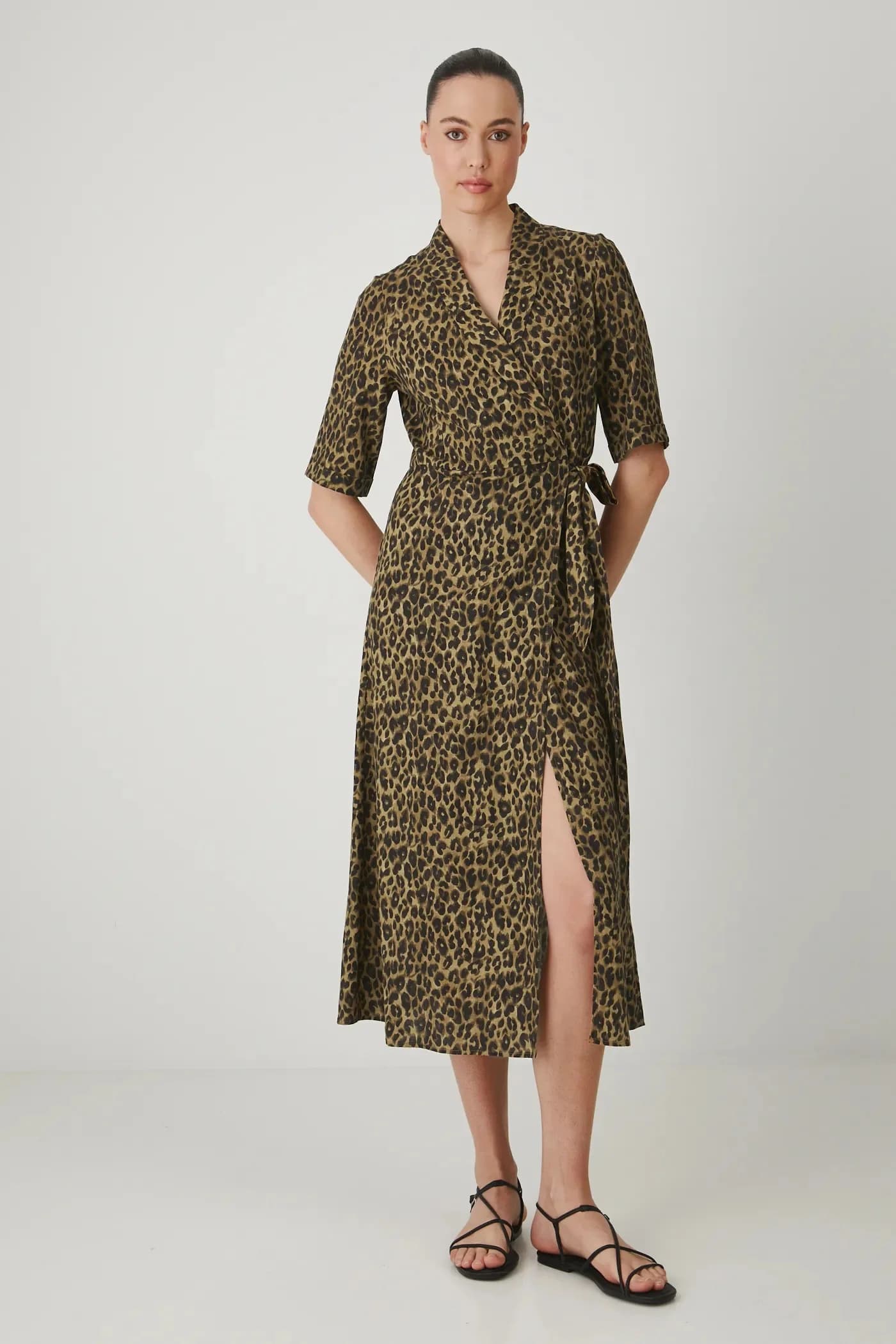 Платье из смесового льна - фото 2