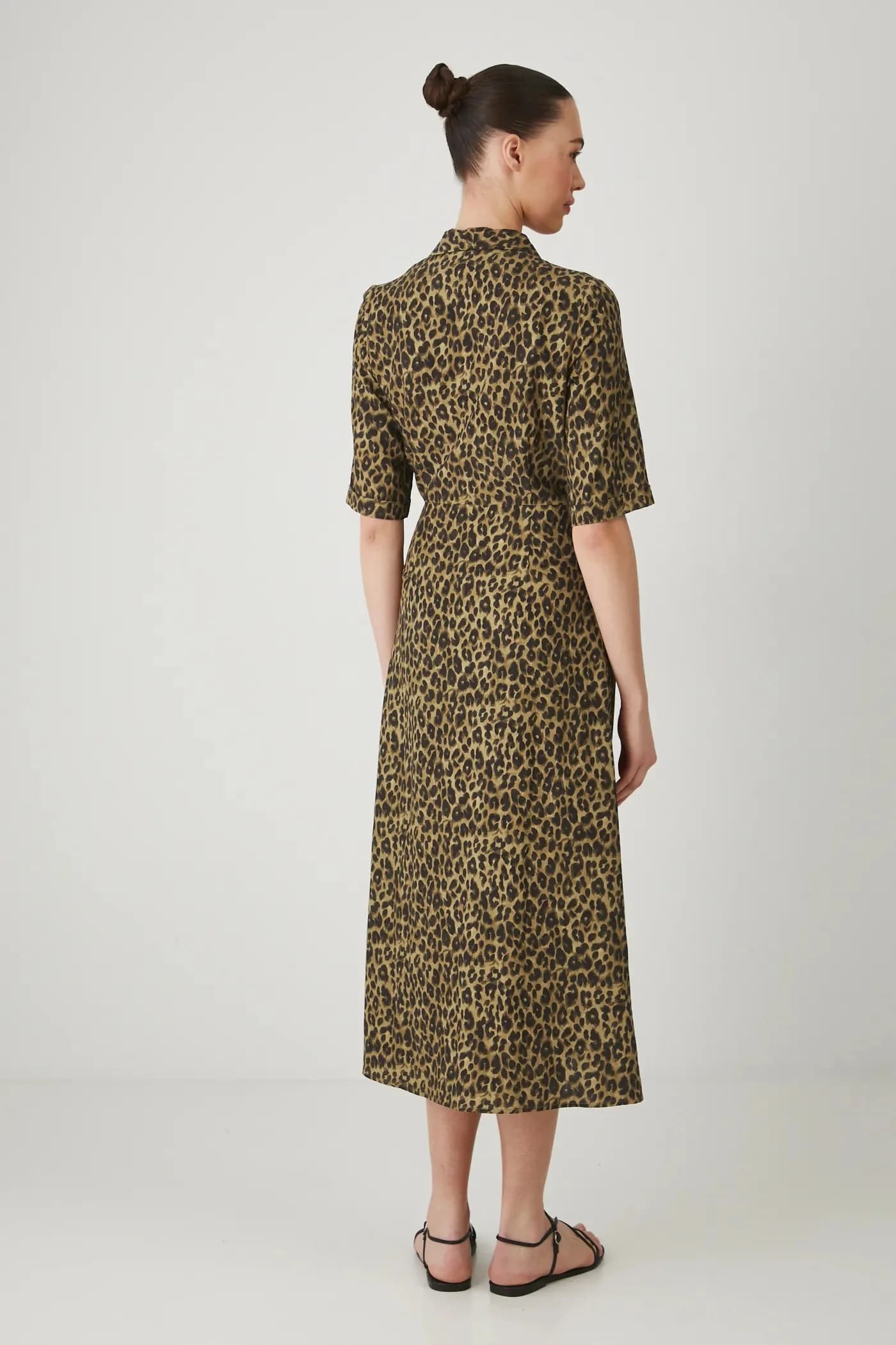 Платье из смесового льна - фото 3