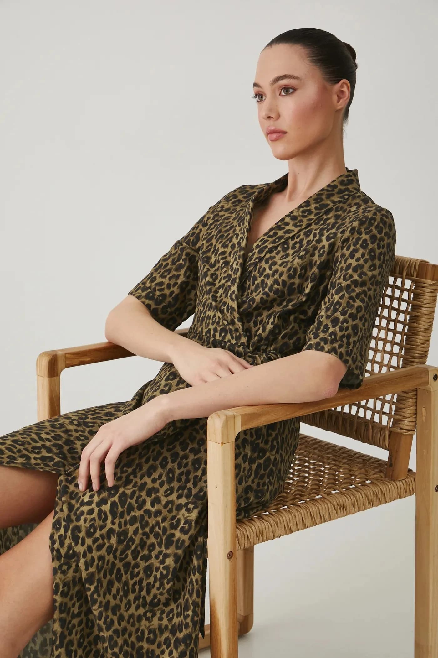 Платье из смесового льна - фото 4