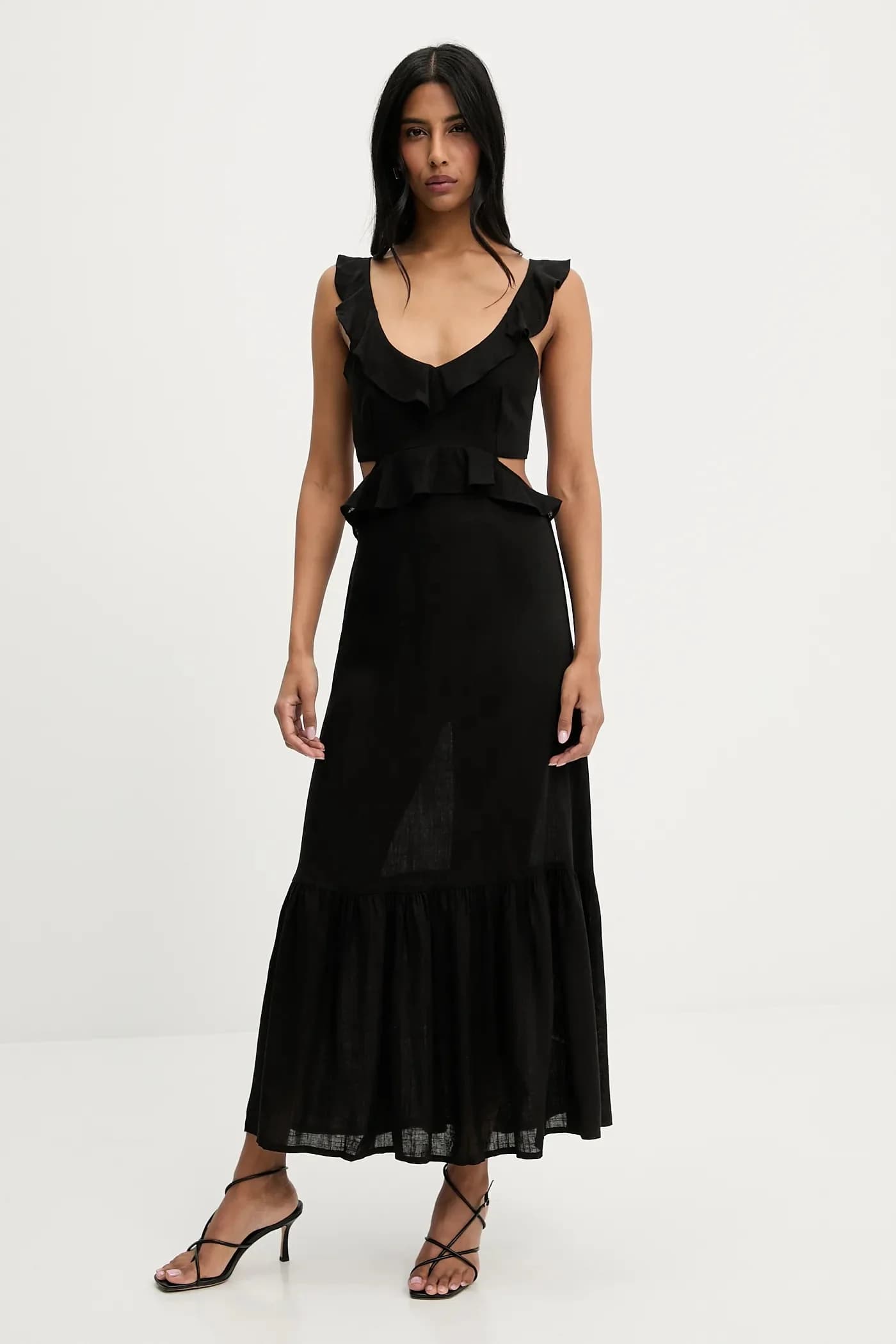 Льняное платье