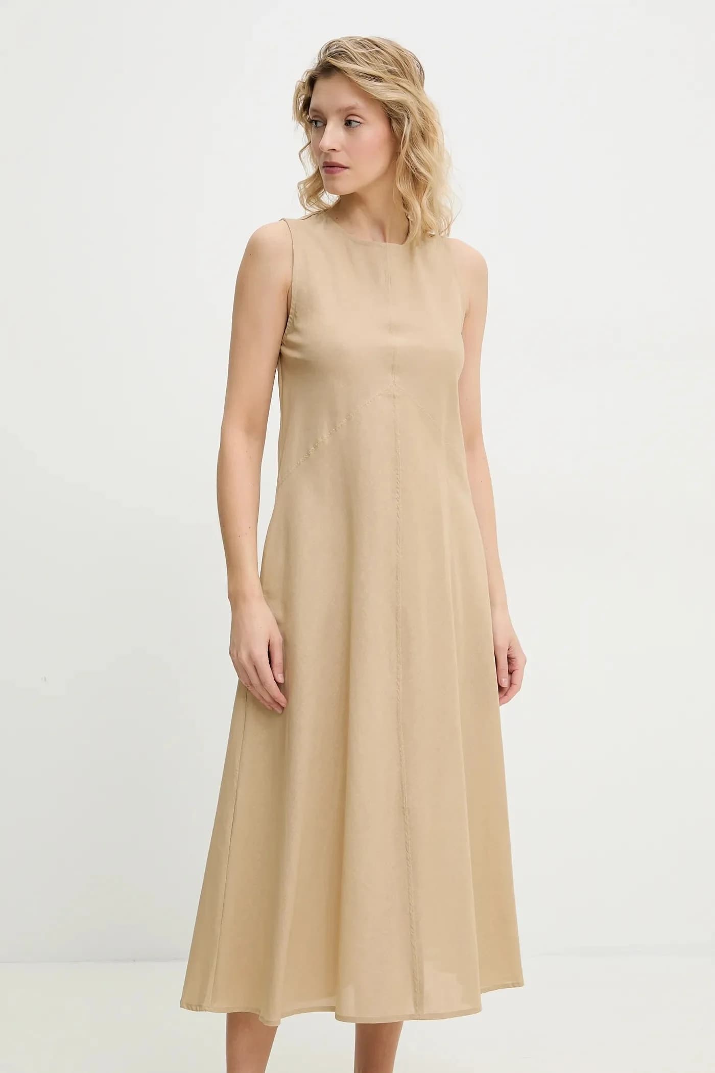 Льняное платье