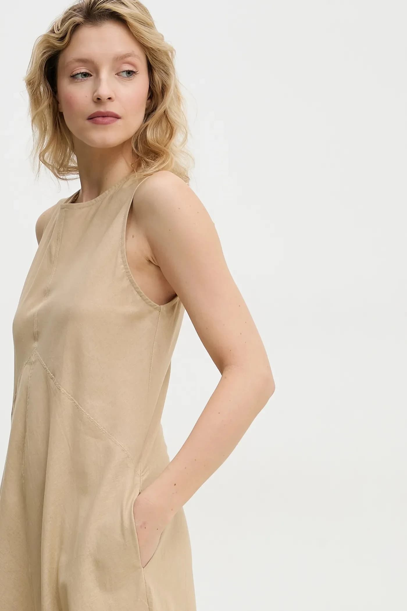 Льняное платье - фото 4