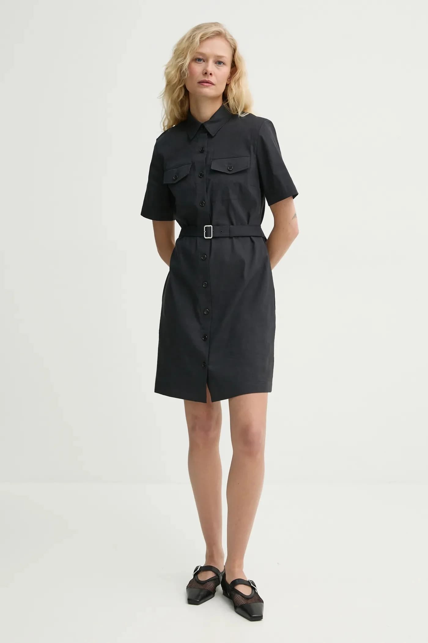 Льняное платье - фото 2