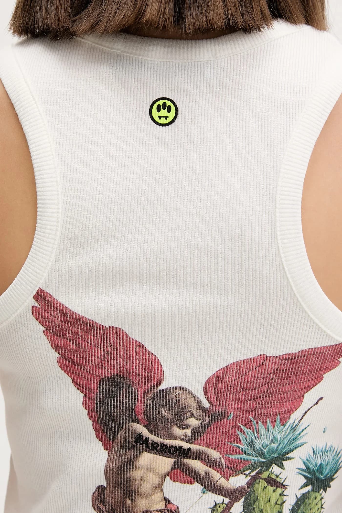 Женский хлопковый топ с эластаном - фото 5