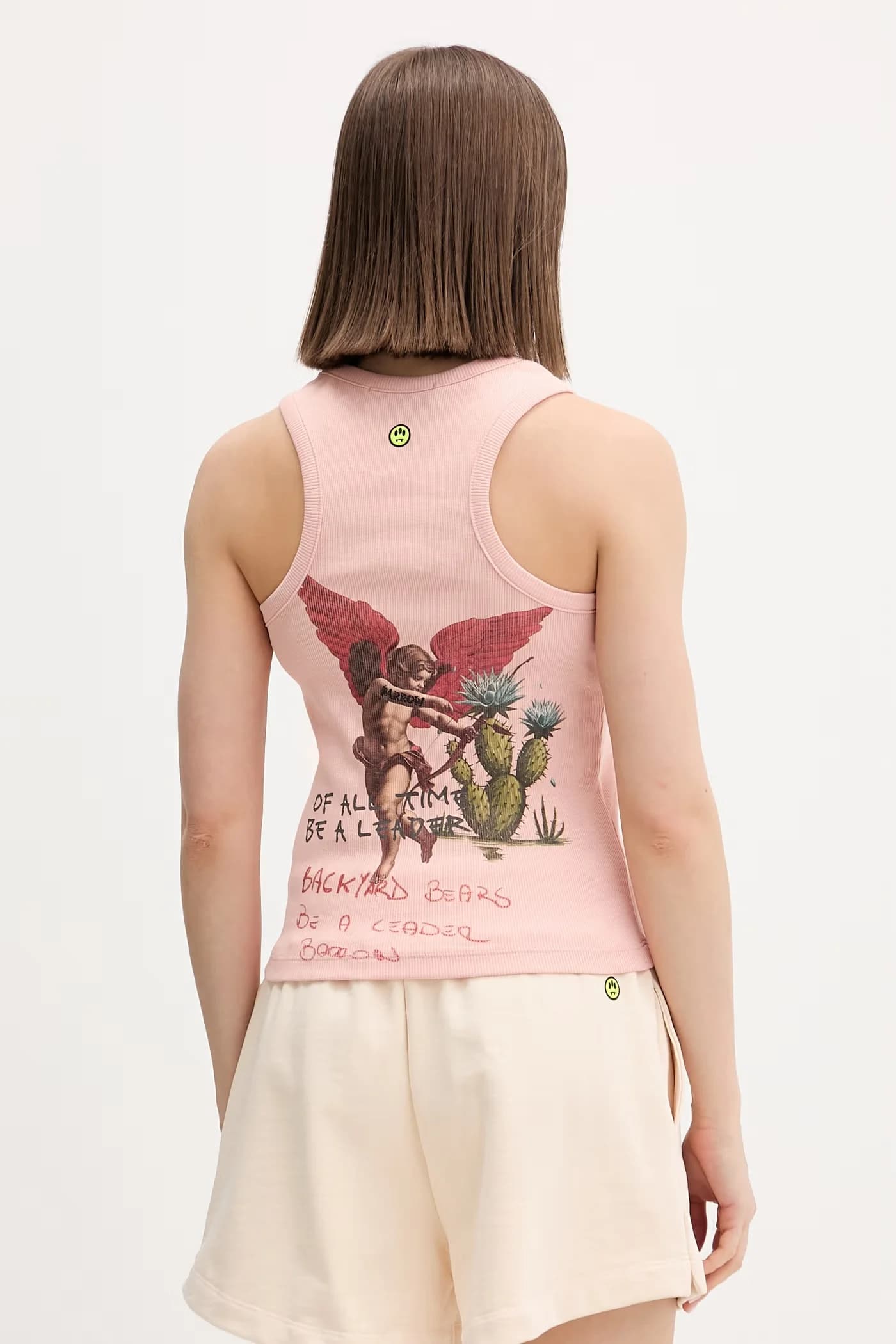 Женский хлопковый топ с эластаном - фото 3