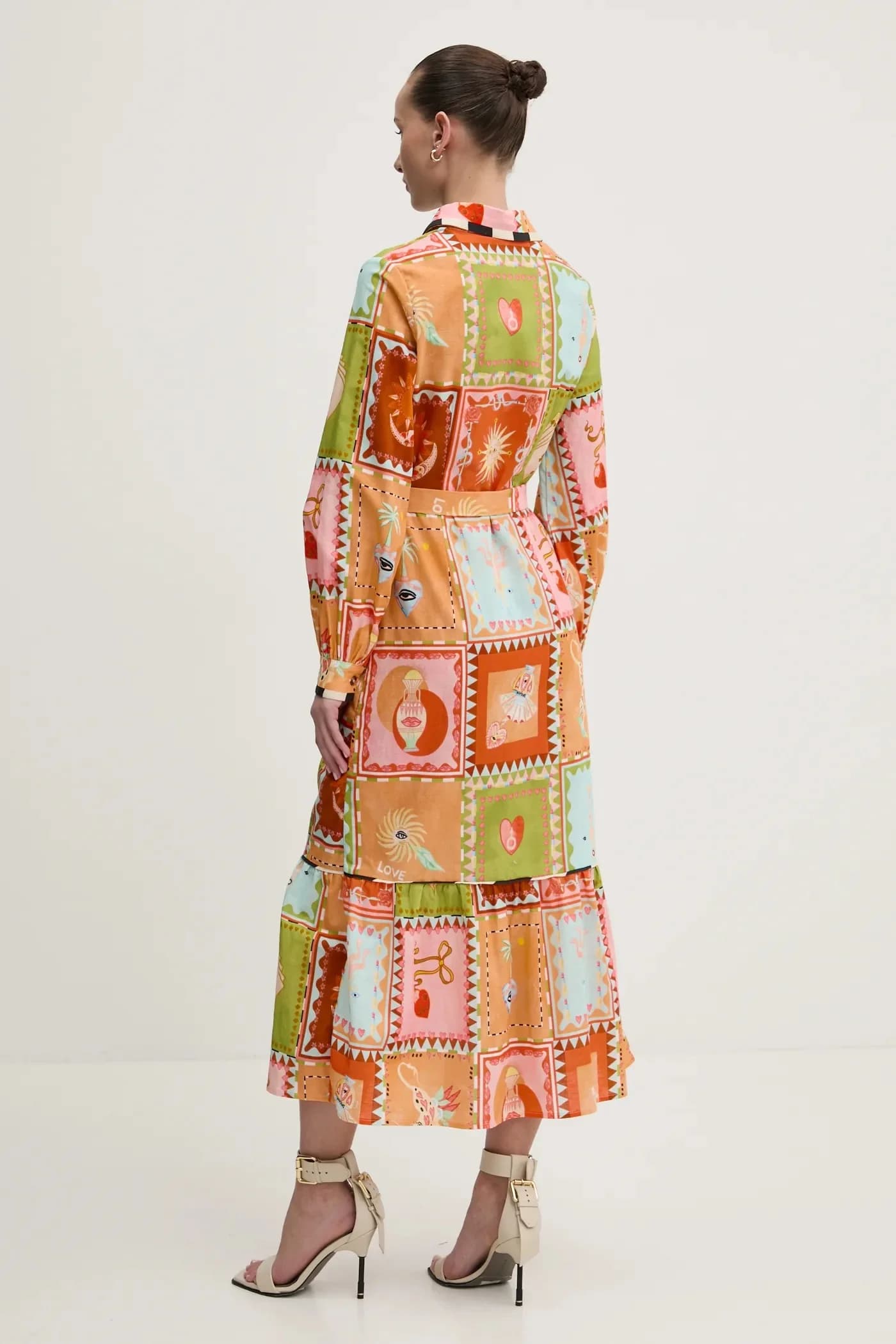 Платье из смесового льна - фото 2