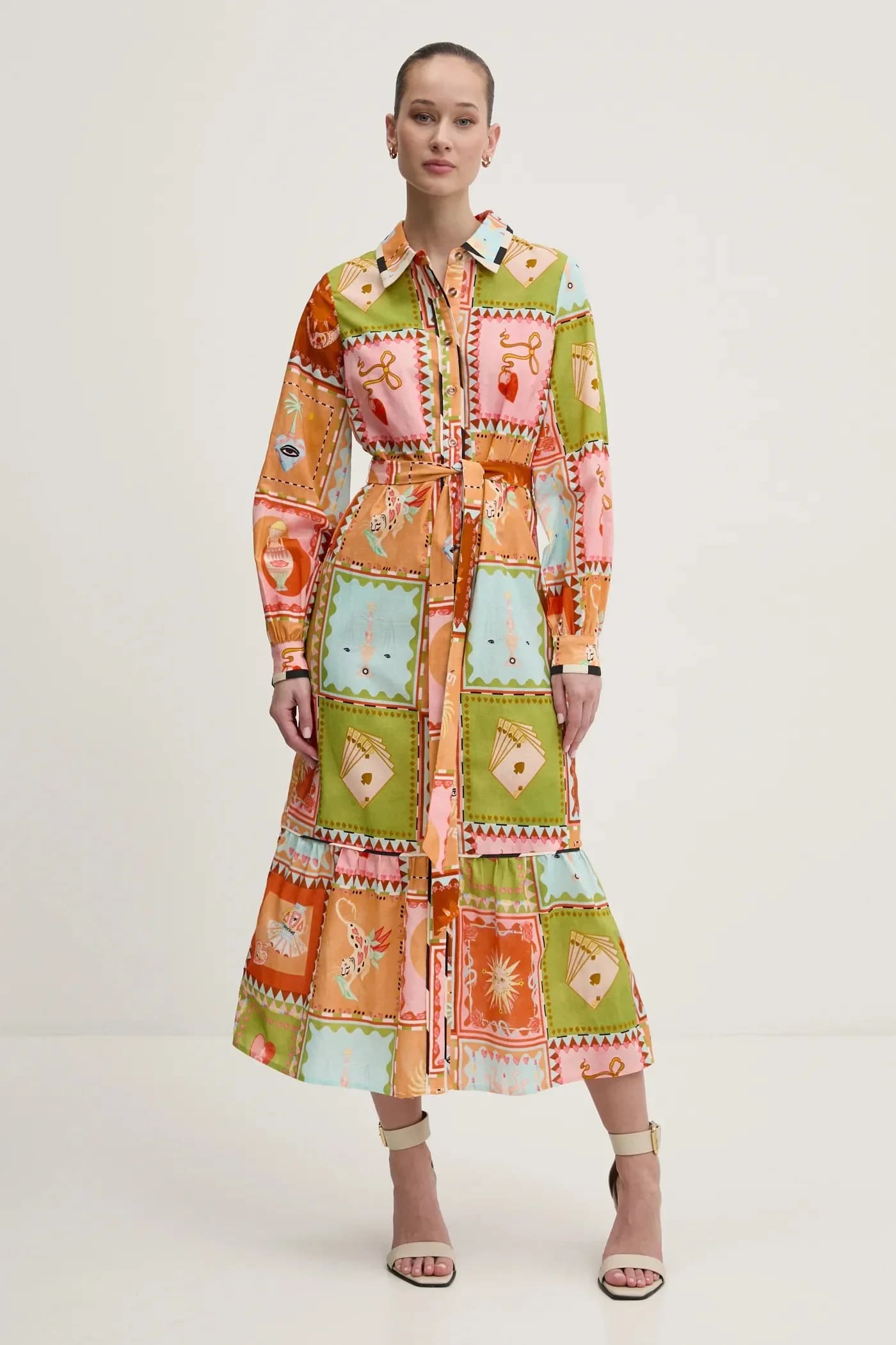 Платье из смесового льна - фото 5