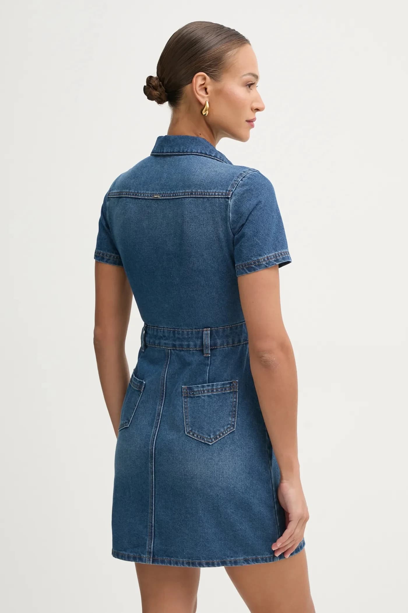 Джинсовое платье - фото 3