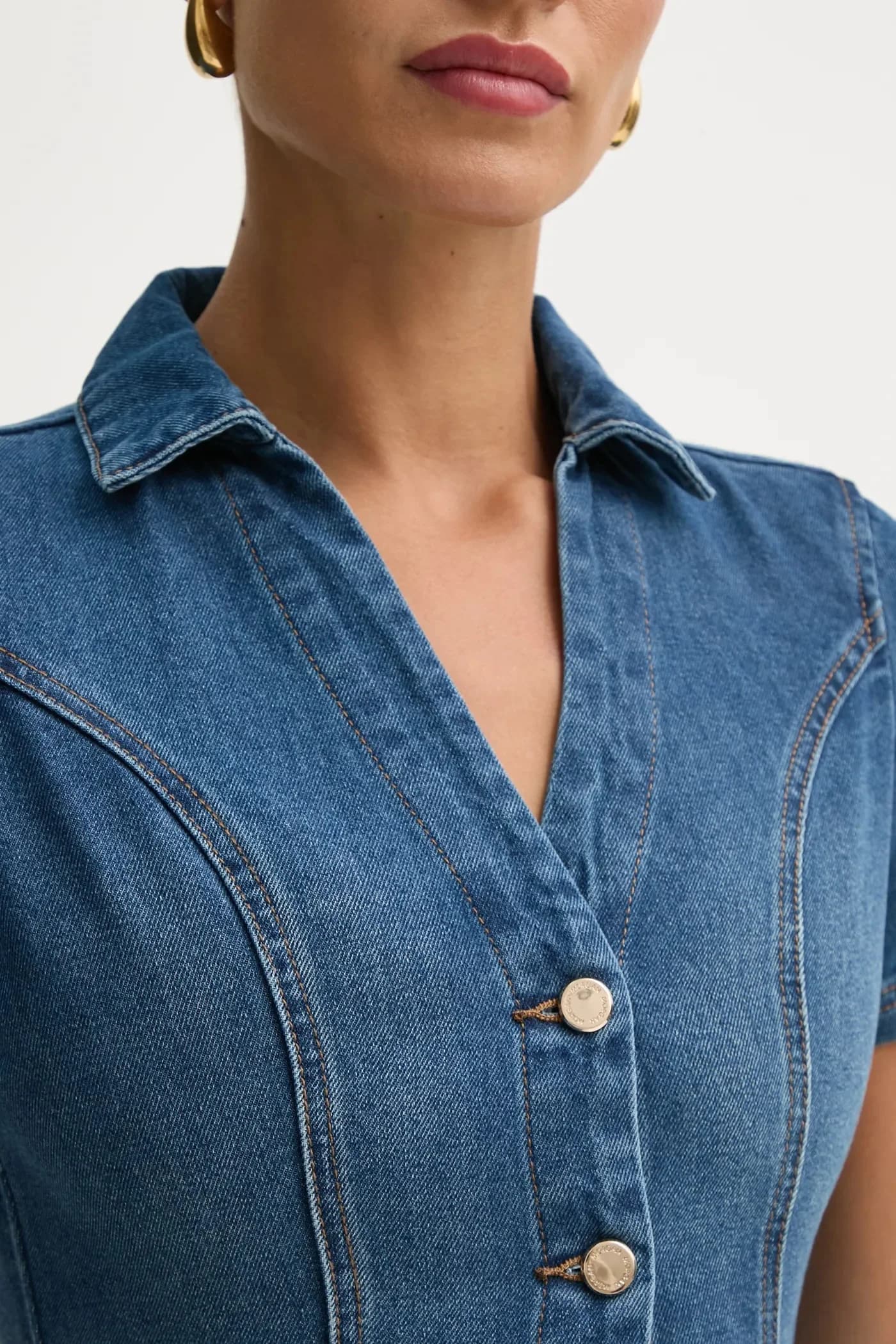 Джинсовое платье - фото 5