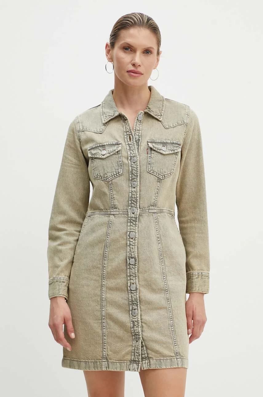 Джинсовое платье