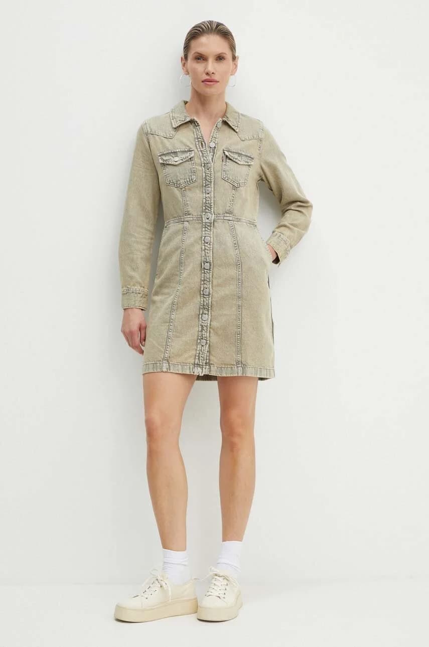 Джинсовое платье - фото 2