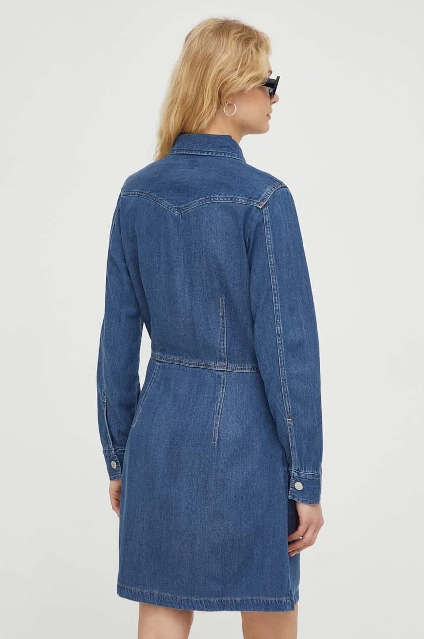 Джинсовое платье - фото 3