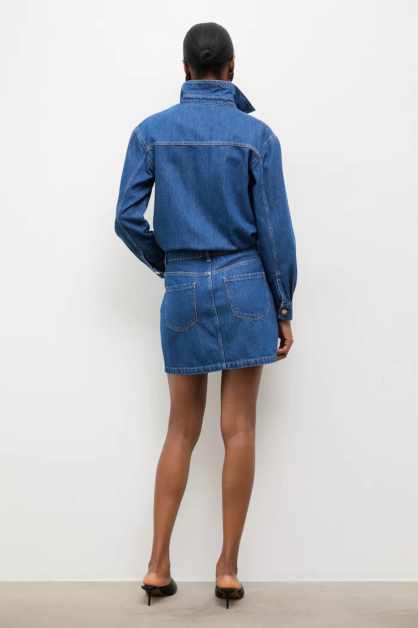 Джинсовое летнее платье - фото 3