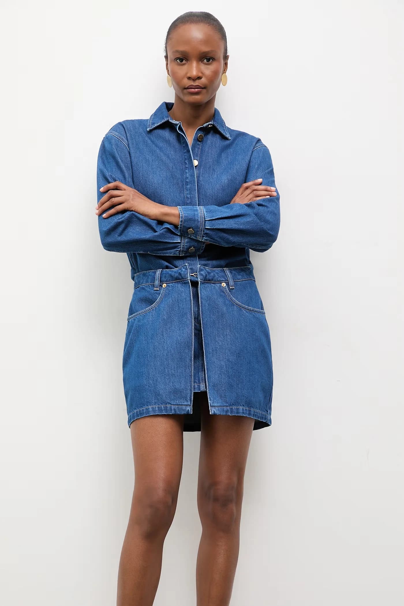 Джинсовое летнее платье - фото 5