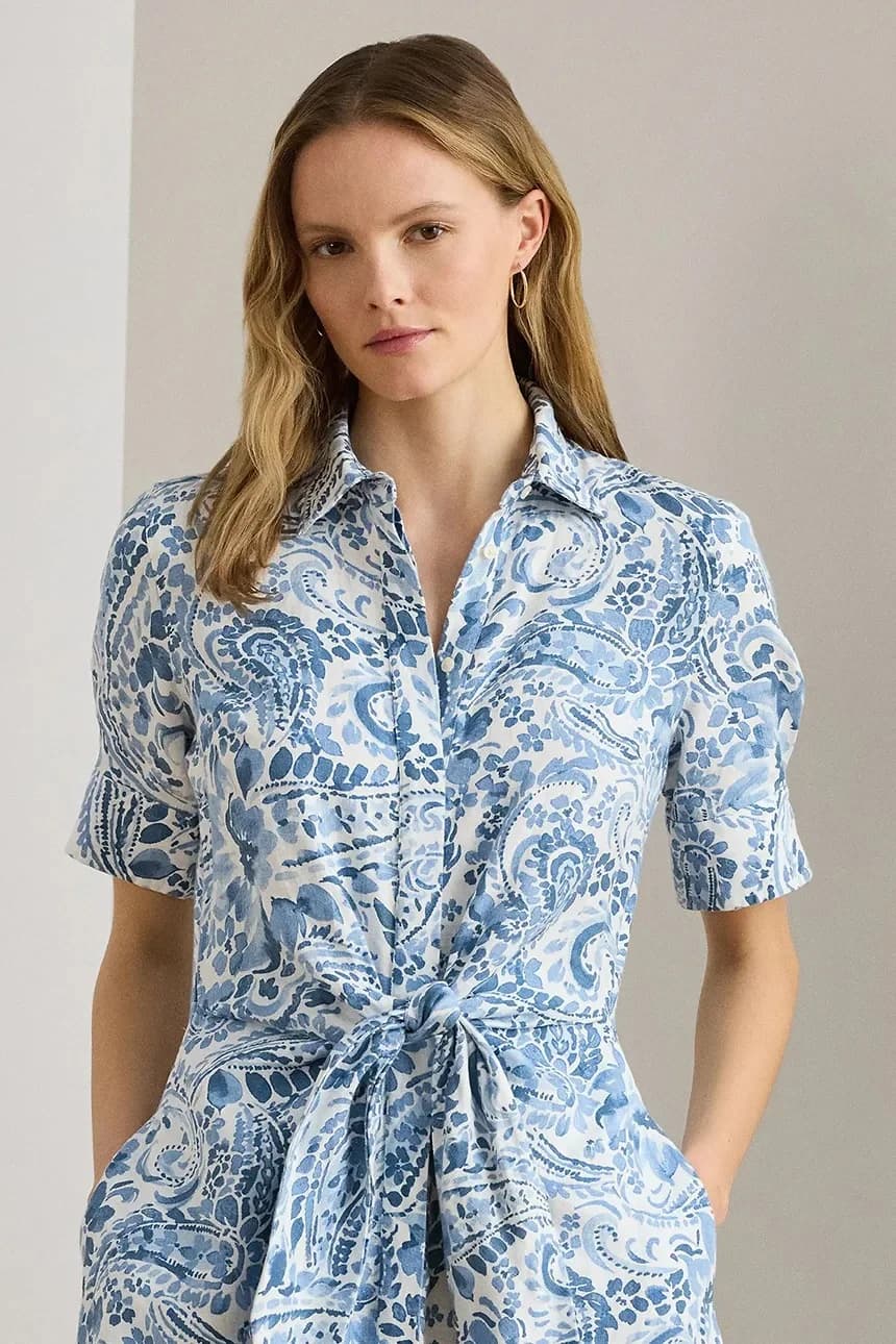 Льняное платье - фото 3