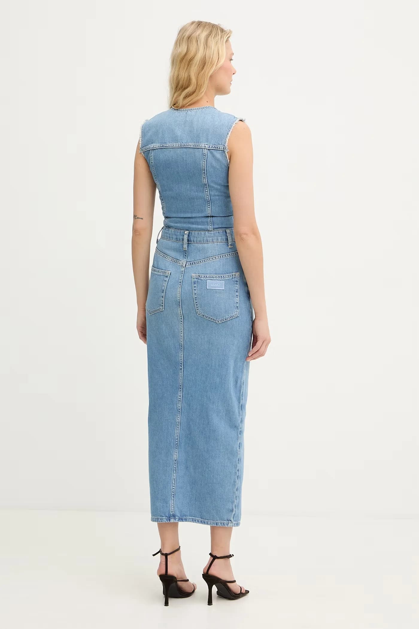 Джинсовое платье - фото 3