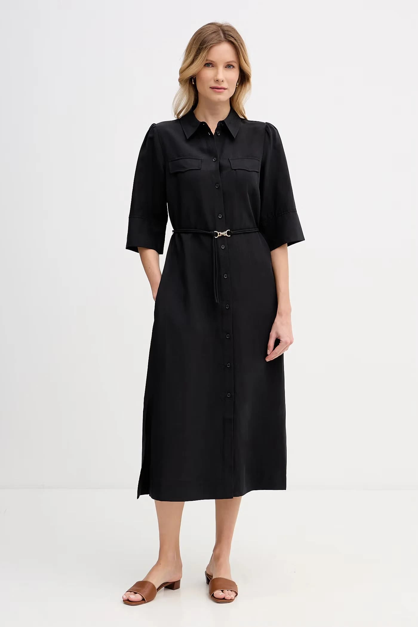 Летнее льняное платье Alexis