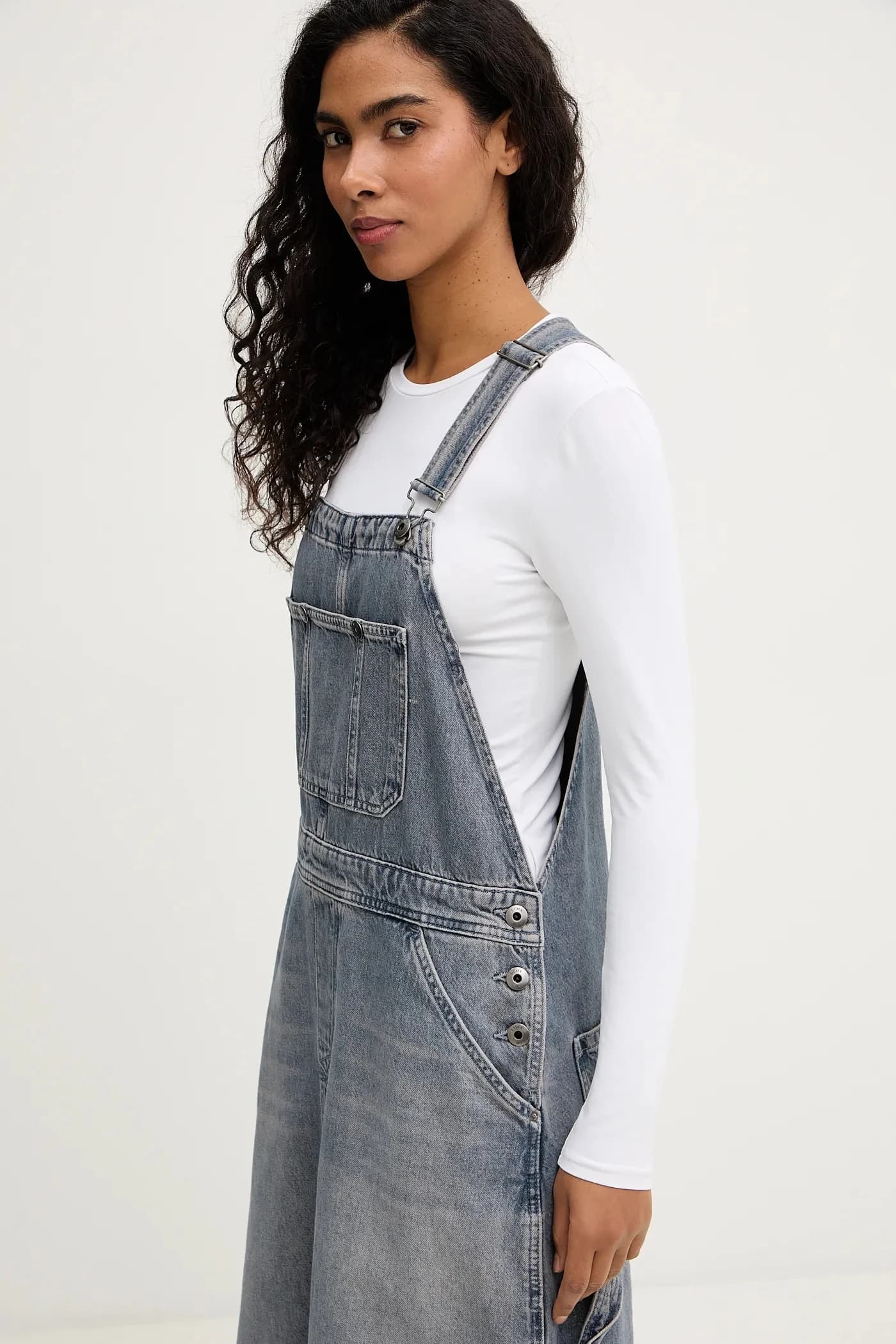 джинсовое платье Carpenter Dungaree - фото 4