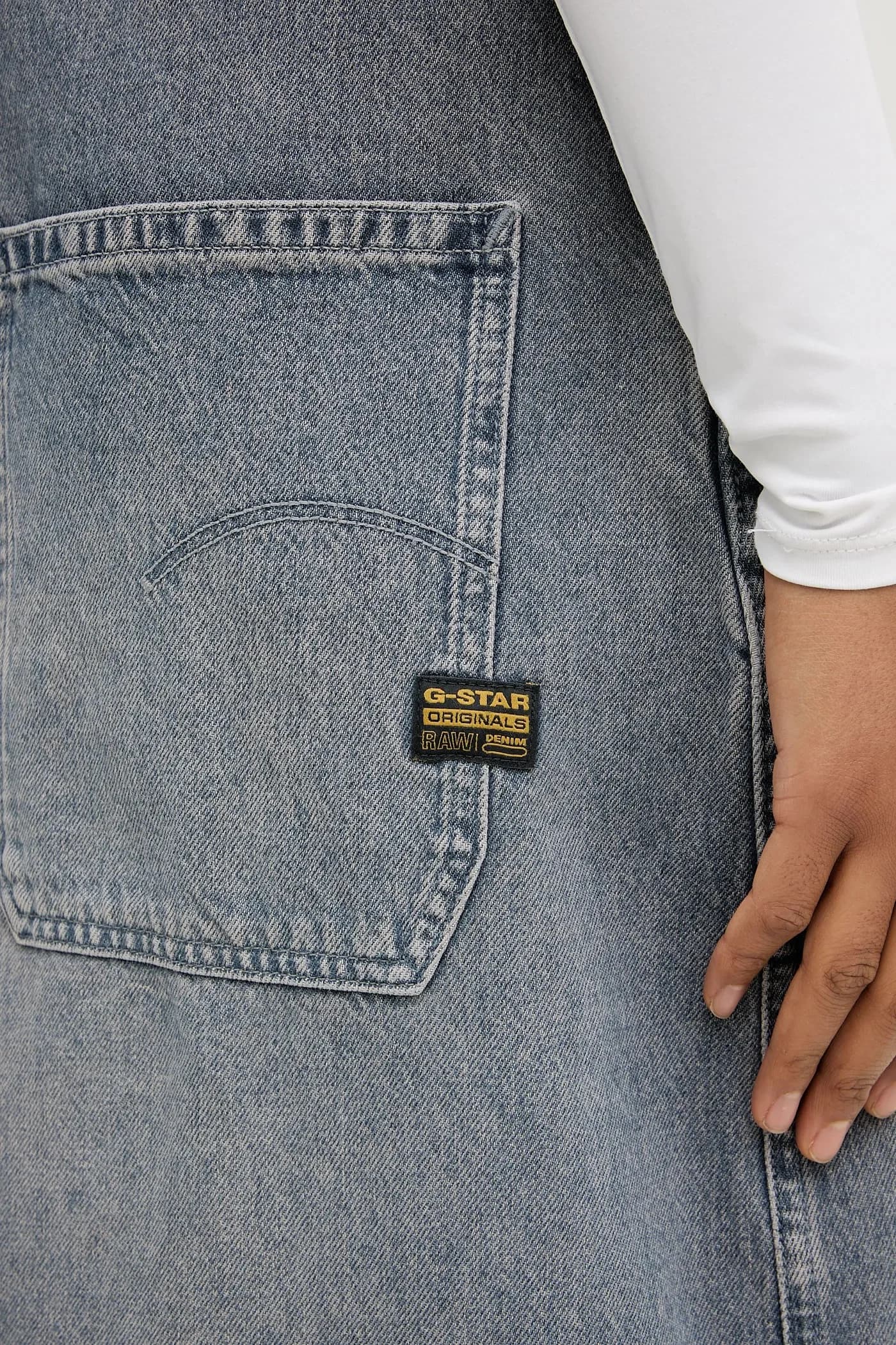 джинсовое платье Carpenter Dungaree - фото 6